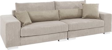 Home affaire Big-Sofa Vasco, Breite 277 cm, inkl. 6-teiliges Kissenset, in Cord