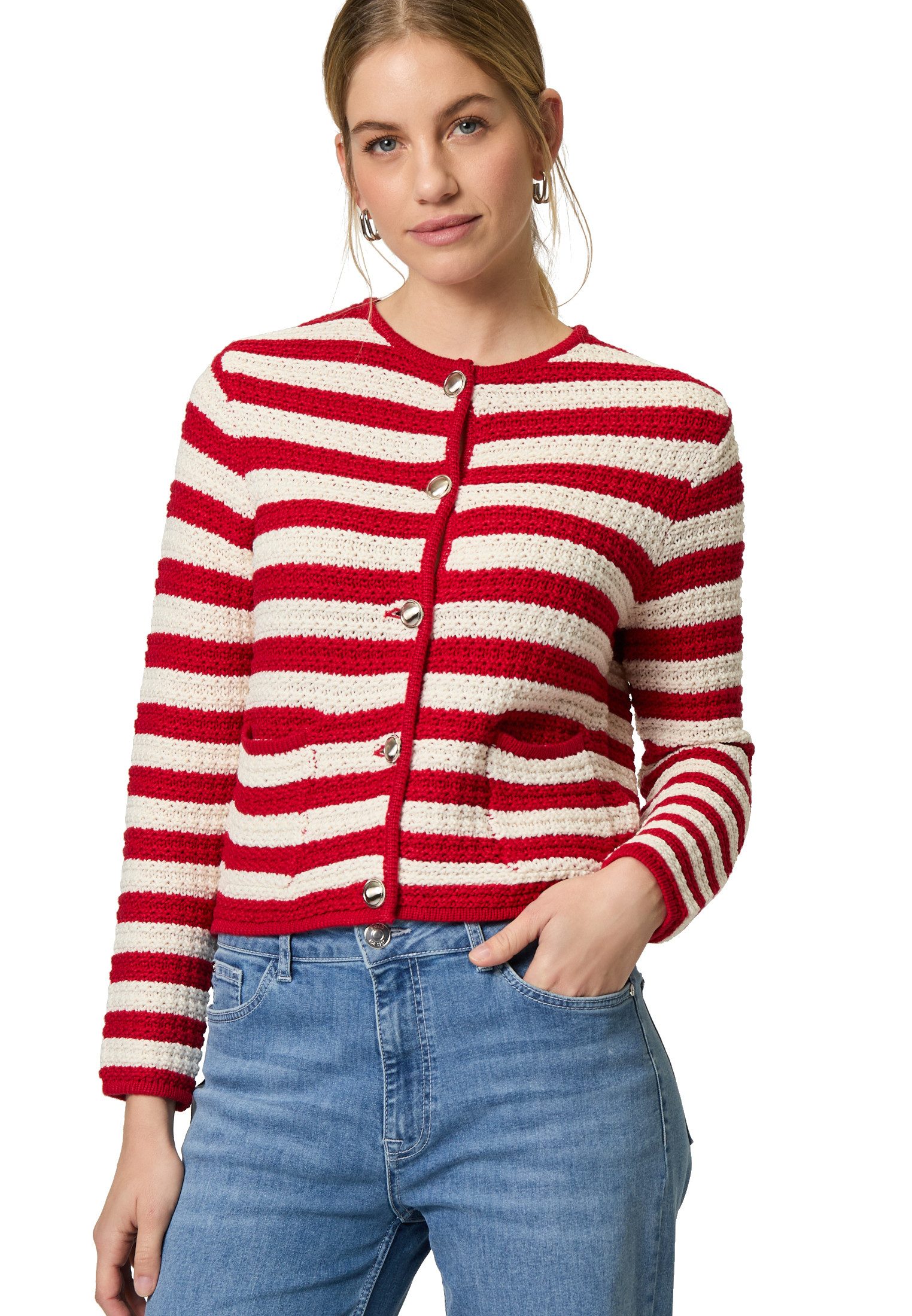 Zero Strickjacke zero Strickjacke mit Streifen günstig online kaufen