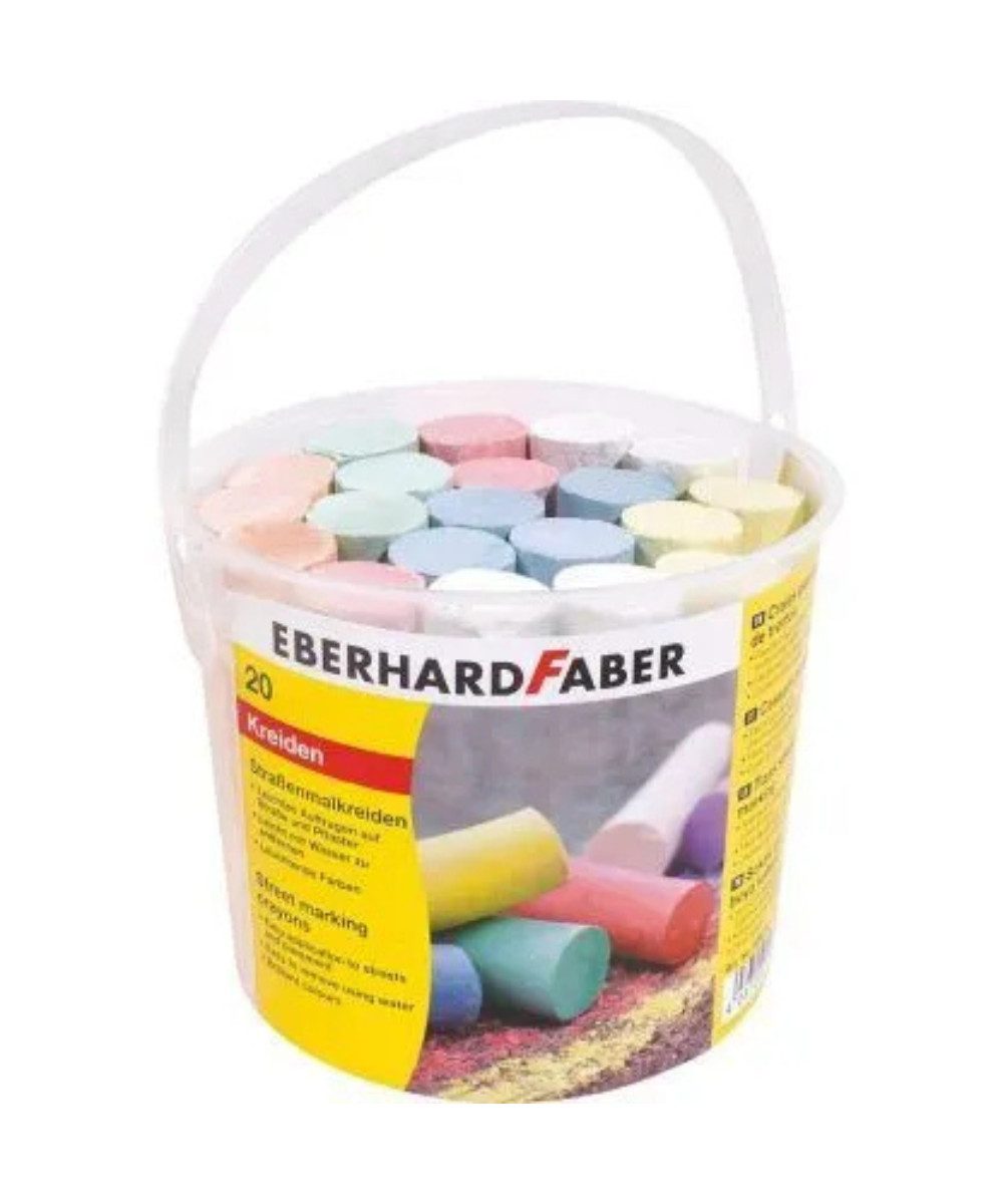 Kreidemarker EBERHARD FABER Straßenmalkreide farbsortiert 20 St.