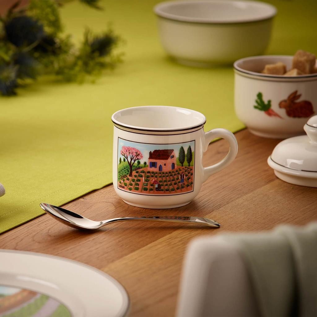 Villeroy & Boch Tasse Design Naif Kaffeetassen 200 ml 6er Set, 6-tlg., Porzellan