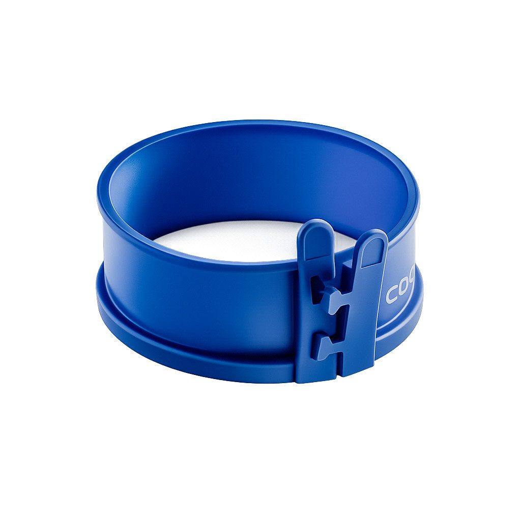 coox Springform Springform 12 cm mit Silikonring und Porzellanplatte Backform 3 in 1, (Stück 1-tlg), Backform