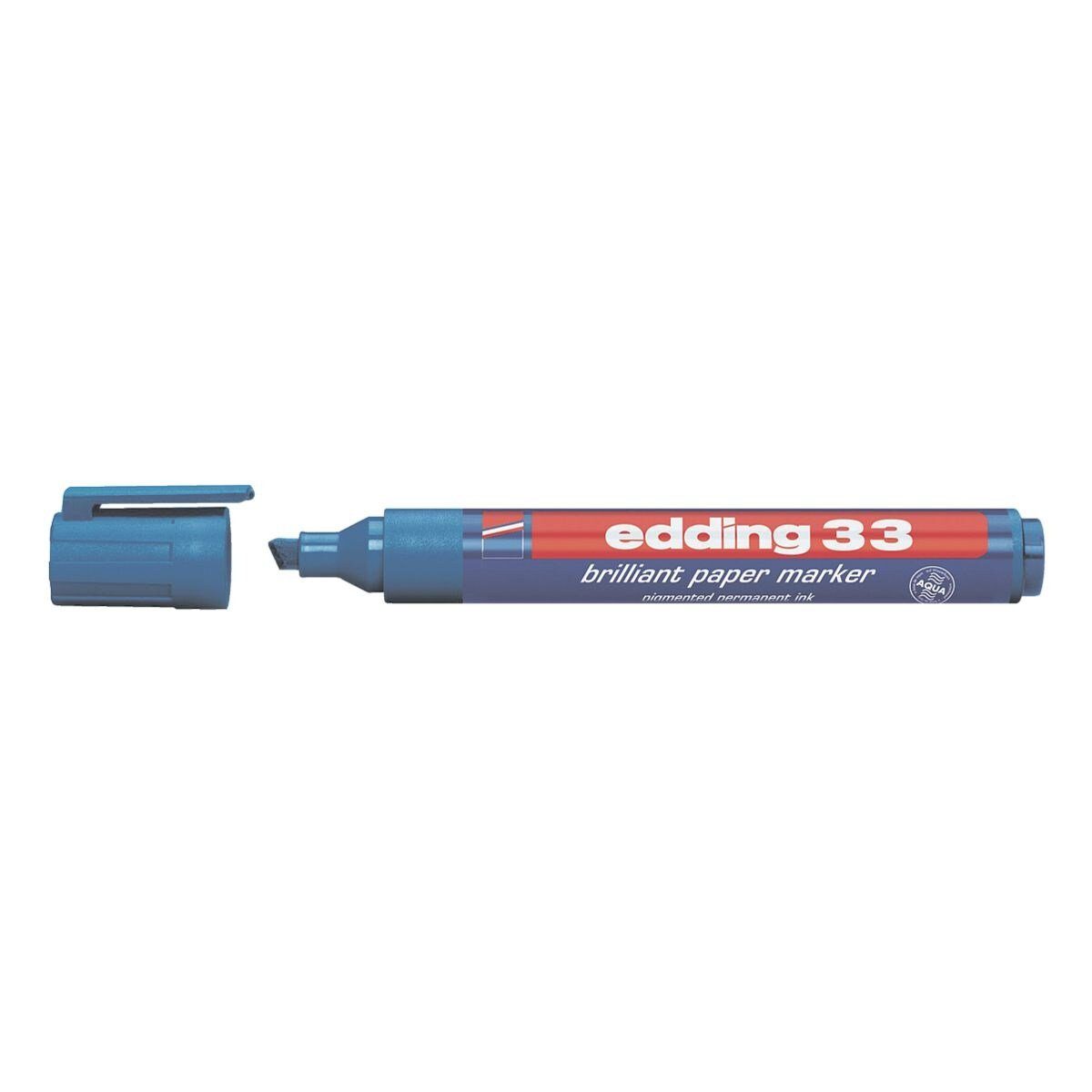 edding Permanentmarker 33, (1-tlg), für den medizinischen Bereich geeignet blau