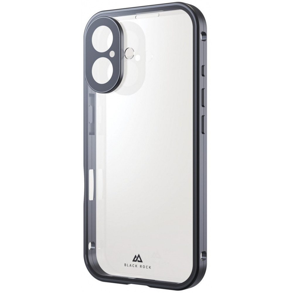 Black Rock Handyhülle Black Rock 360° Glas Cover für iPhone 16 schwarz. iPhone 16