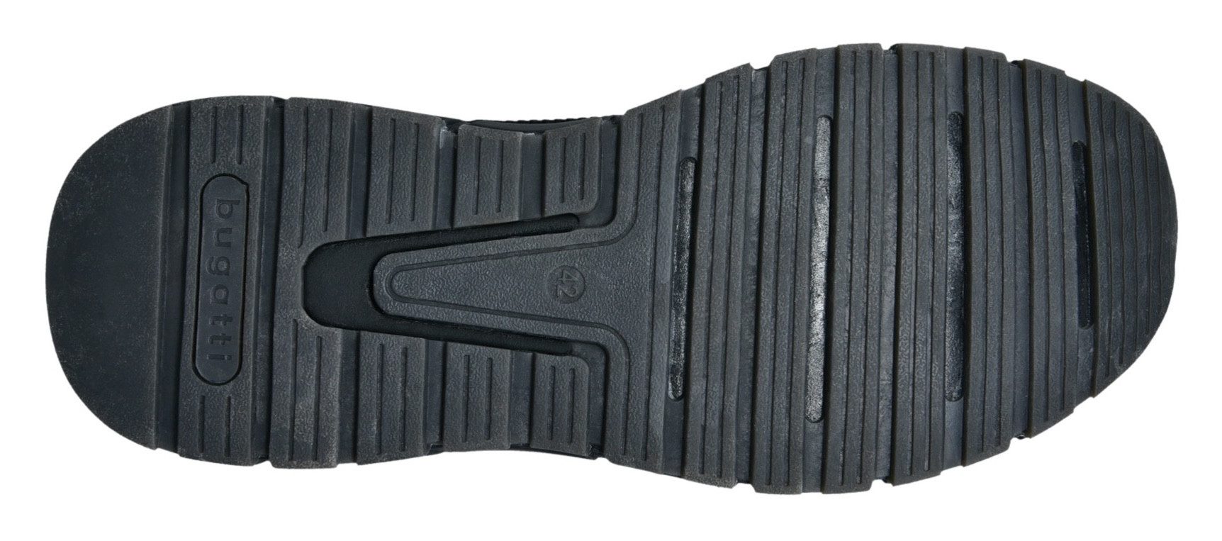bugatti Sneaker, Schnürschuh, Halbschuh, Freizeitschuh, Kontrastbesatz an der Ferse