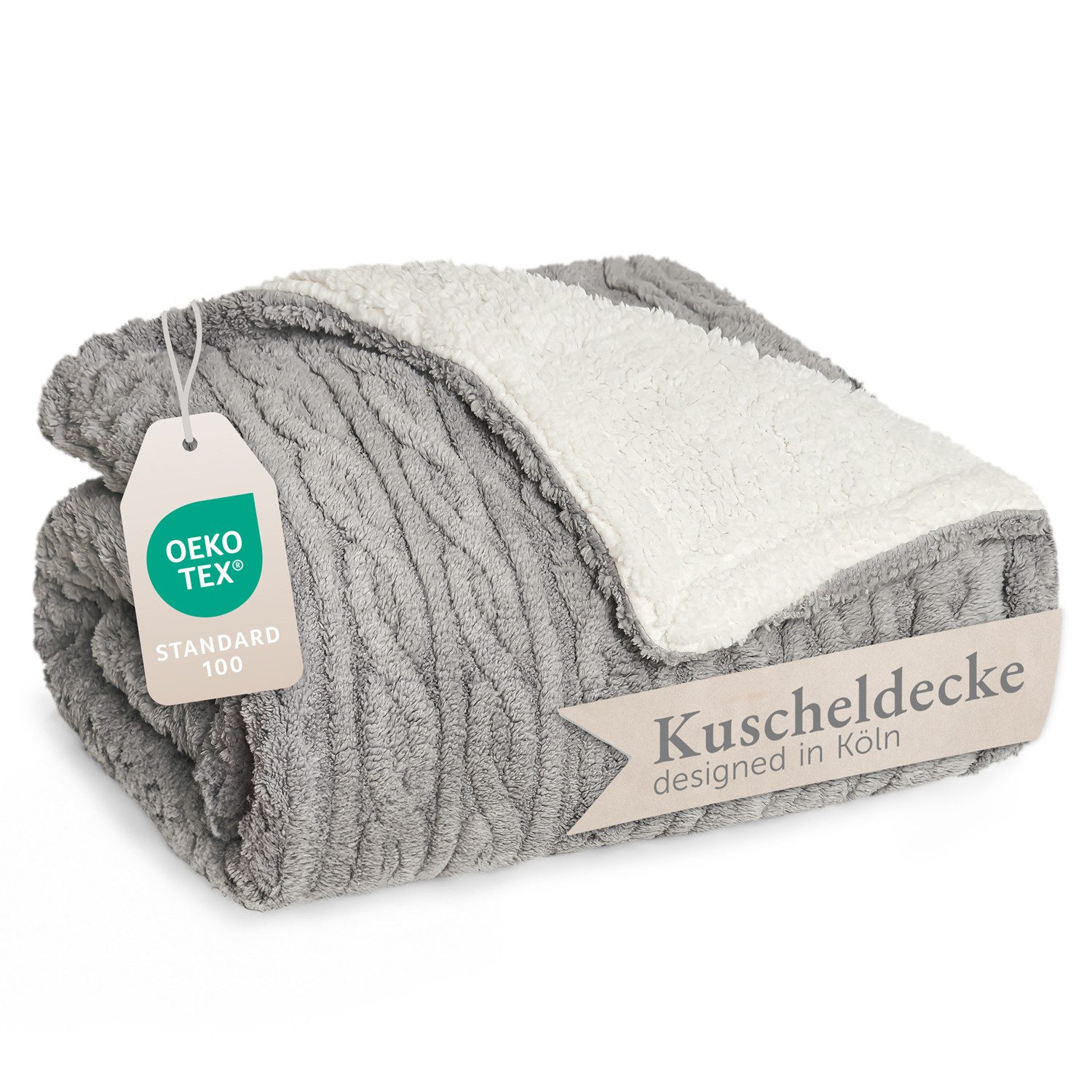 Wohndecke Oeko-TEX zertifizierte waschbare Wohn- & Kuscheldecke, Blumtal, m günstig online kaufen