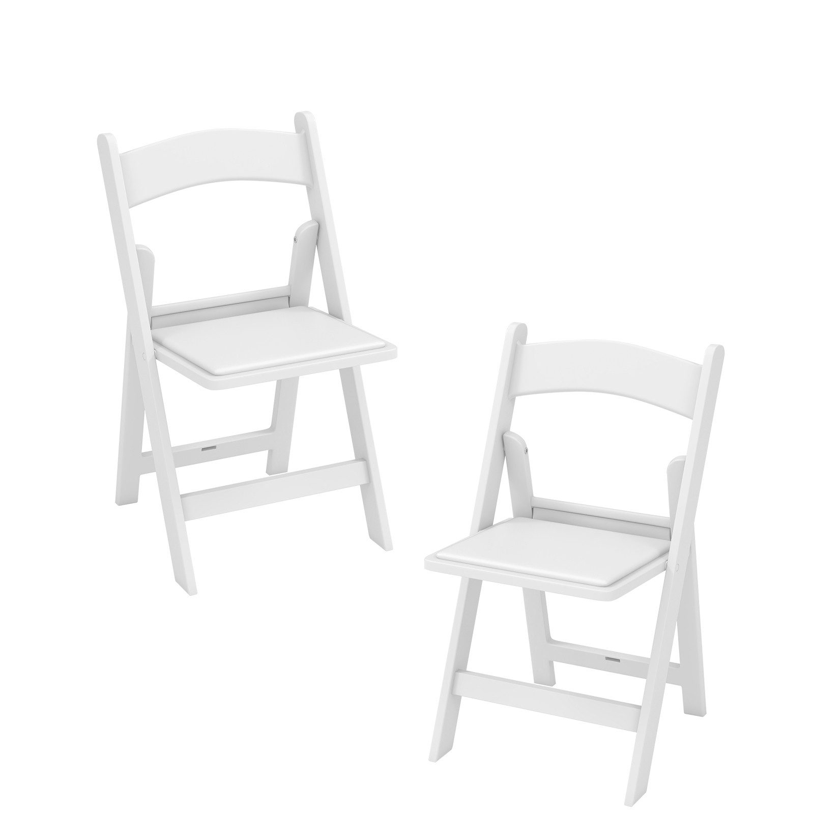 COSTWAY Klappstuhl (2 St), Gartenstühle mit gepolstertem Sitz, bis 500 kg