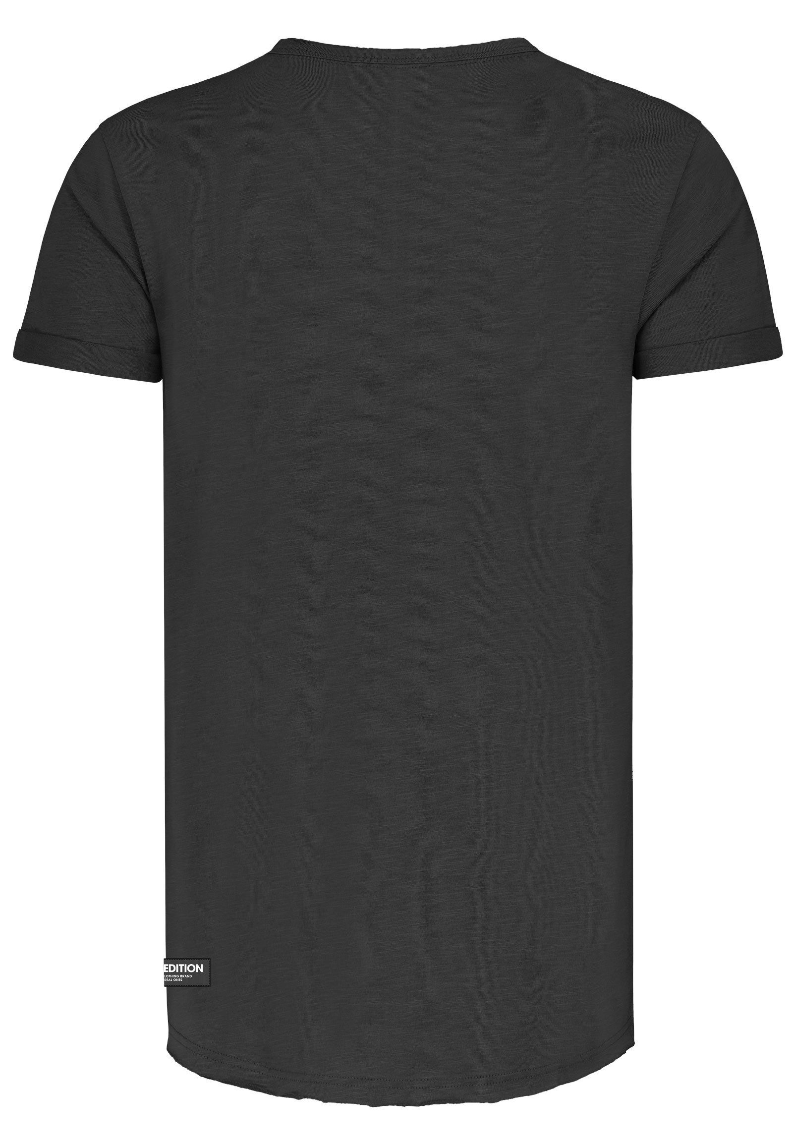 SUBLEVEL T-Shirt Herren Shirt Long Shaped lang geschnitten schwere Qualität günstig online kaufen