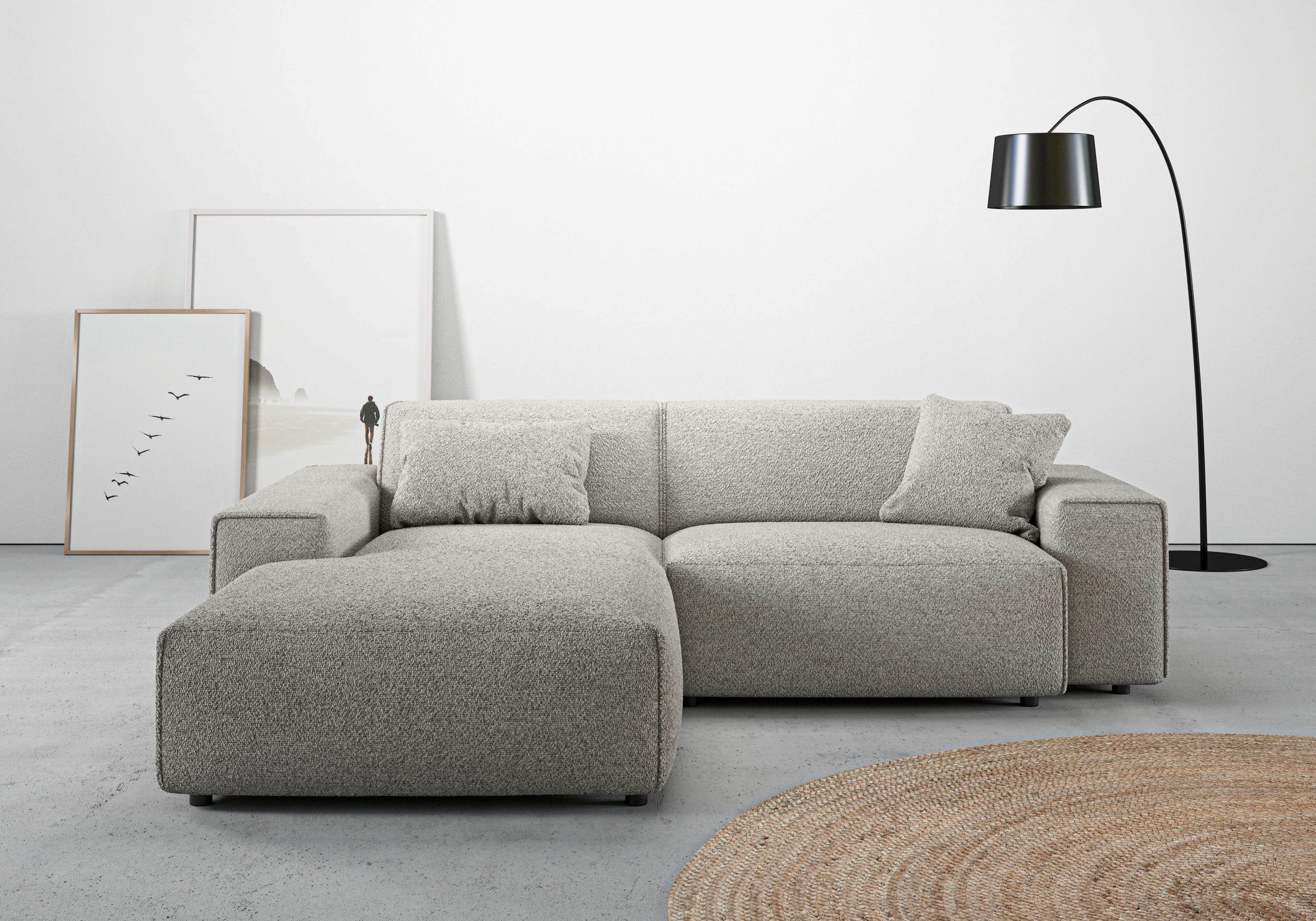 Ecksofa Glimminge L-Form auch in Breitcord, Feincord + Easy care-Bezug