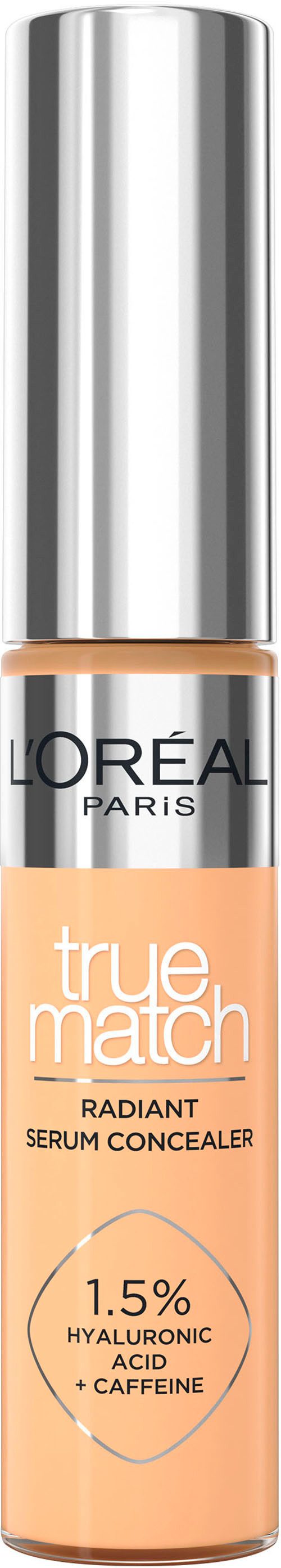L'ORÉAL PARIS Concealer TRUE MATCH RADIANT SERUM CONCEALER, für alle Hauttypen, flüssige Textur, leichte Deckkraft