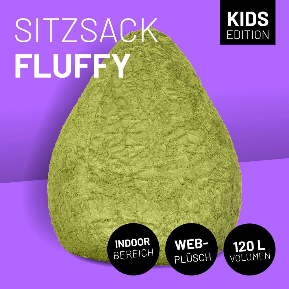 Lumaland Sitzsack Luxury Fluffy Gaming waschbar, günstig online kaufen