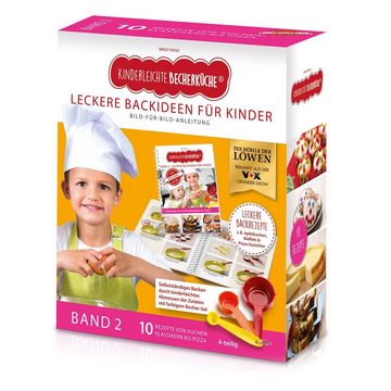 Kinderleichte Becherküche Back-Set - Backen und kochen kinderleicht lernen, (4-tlg), Backhilfe für Kinder mit Messbechern, Band 2