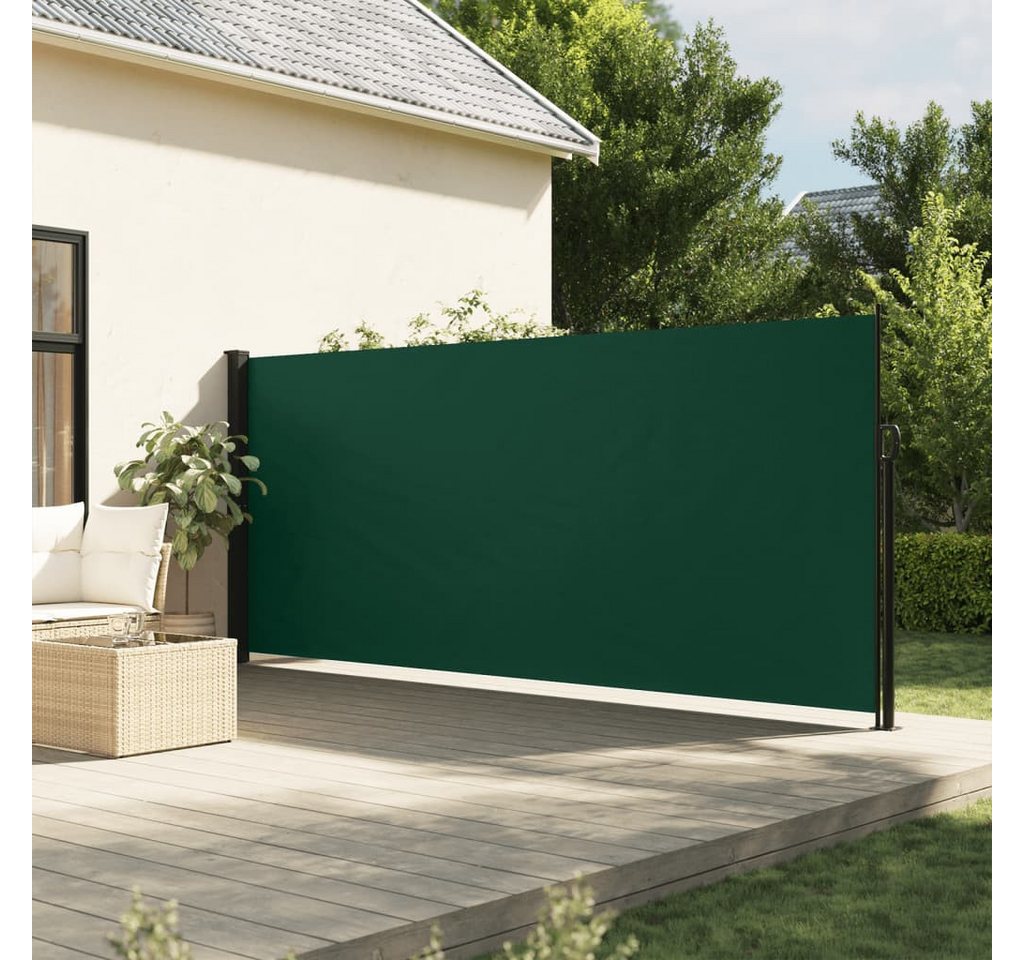 Thumbnail - vidaXL Seitenmarkise Seitenmarkise Ausziehbar Dunkelgrün 160x500 cm