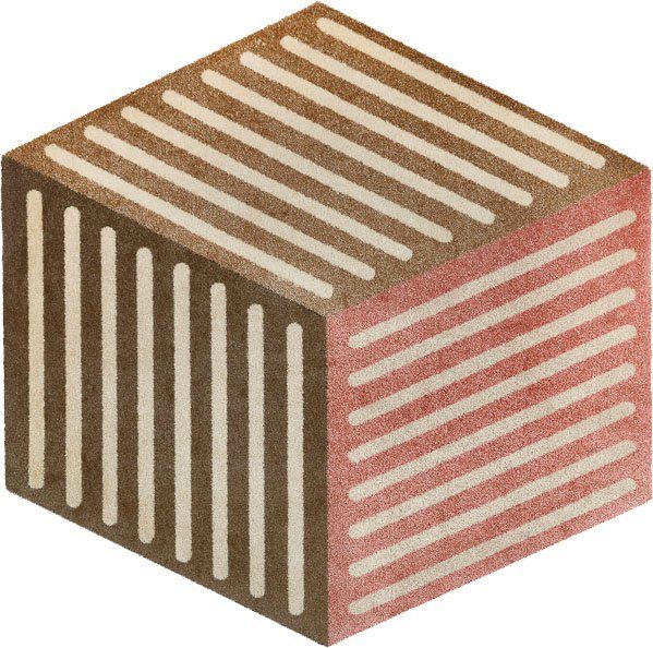 Teppich Puzzle wash+dry mm, Kleen-Tex, sechseckig, In- Outdoor Cube, waschbar, 9 geeignet, Höhe: by Wohnzimmer und