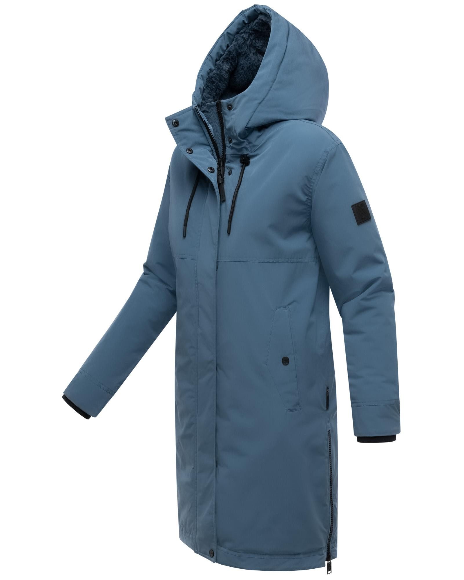 Navahoo Wintermantel Hageltanz 14 Warmer Damen Kurzmantel mit Kapuze