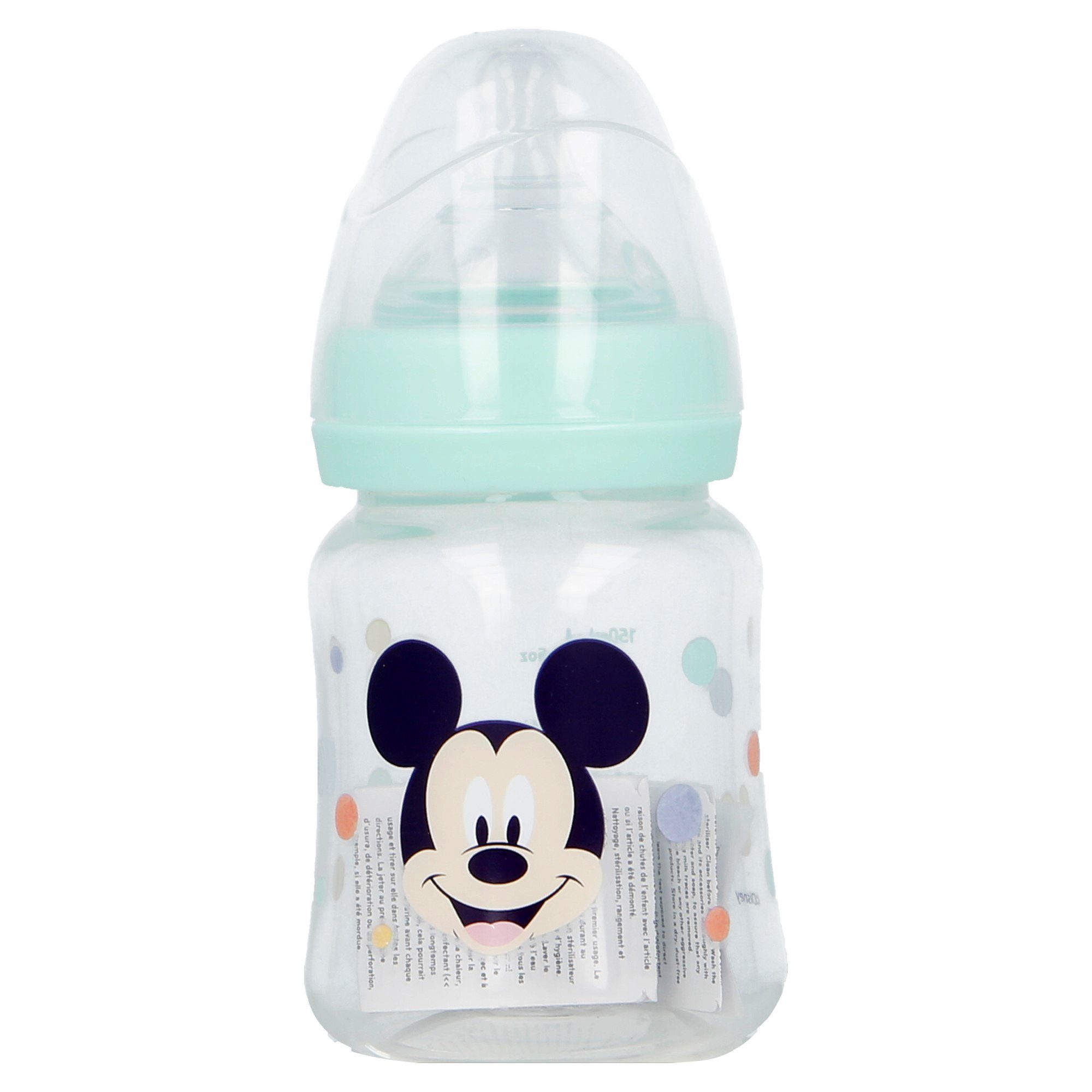 Disney Babyflasche Disney Baby Mickey Maus Milchflasche Babyfläschchen ab 0 Monate, 150 ml