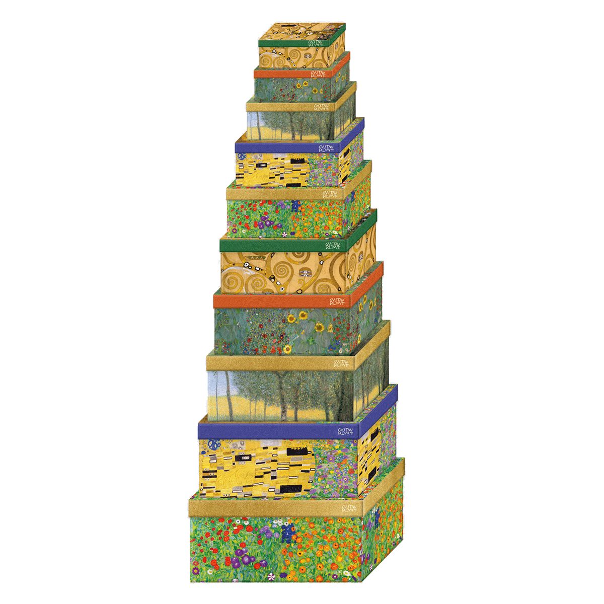 Geschenkbox Geschenkboxen Gustav Klimt, 10er-Set.