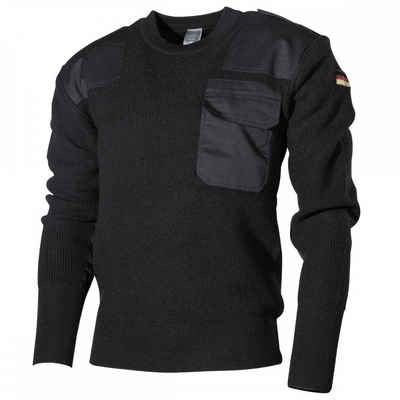 MFH Strickpullover BW Pullover, mit Brusttasche, schwarz - 52 (Packung, 1-tlg)
