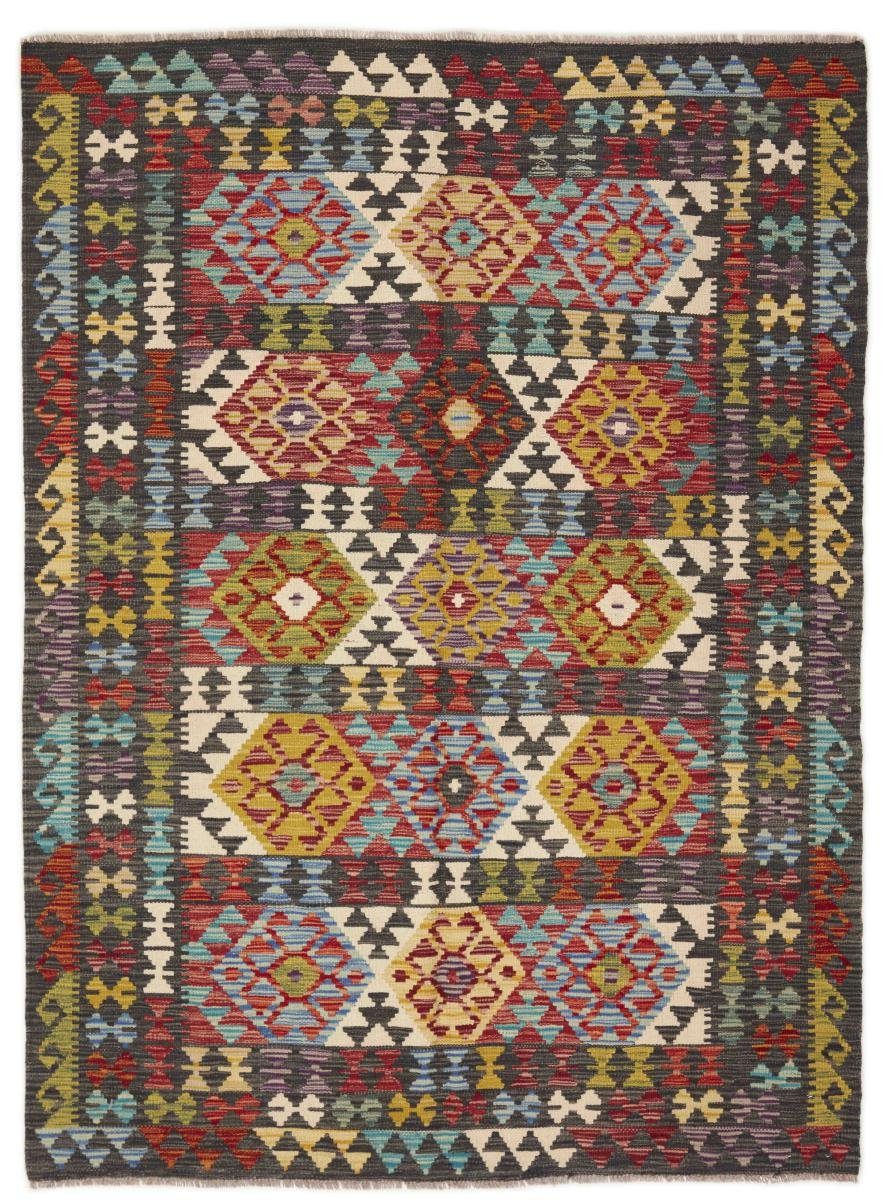 rechteckig, 145x196 Orientteppich, Orientteppich Afghan Trading, mm Nain Höhe: Handgewebter Kelim 3