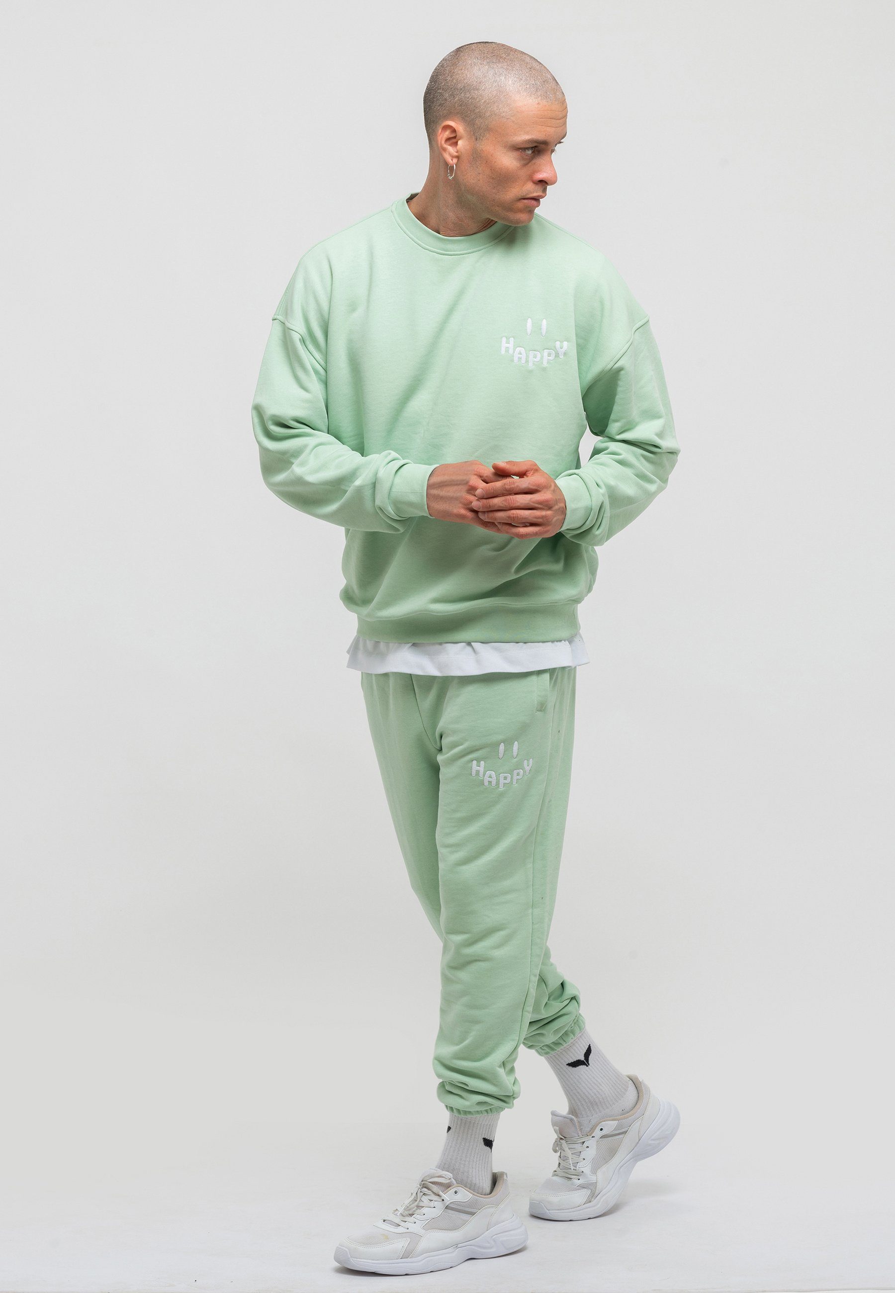 Tom Barron Freizeitanzug Herren Freizeit Trainingsanzug „Happy“, mit sportivem Design