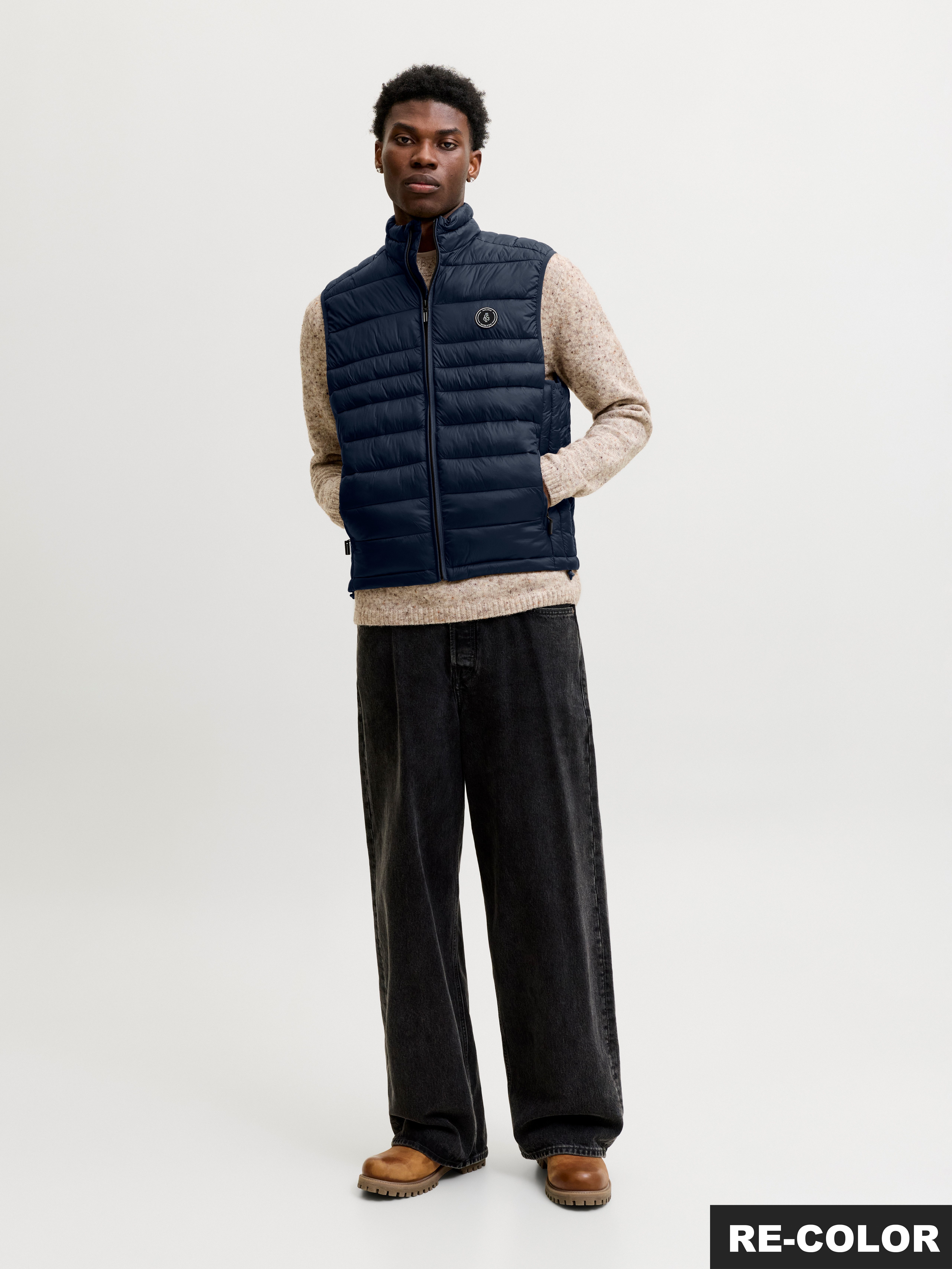 Jack & Jones Steppweste JJEKINGSLEY LIGHT BODYWARMER COLLAR NOOS Kunstfaser, regular fit – Bild 3 von 5