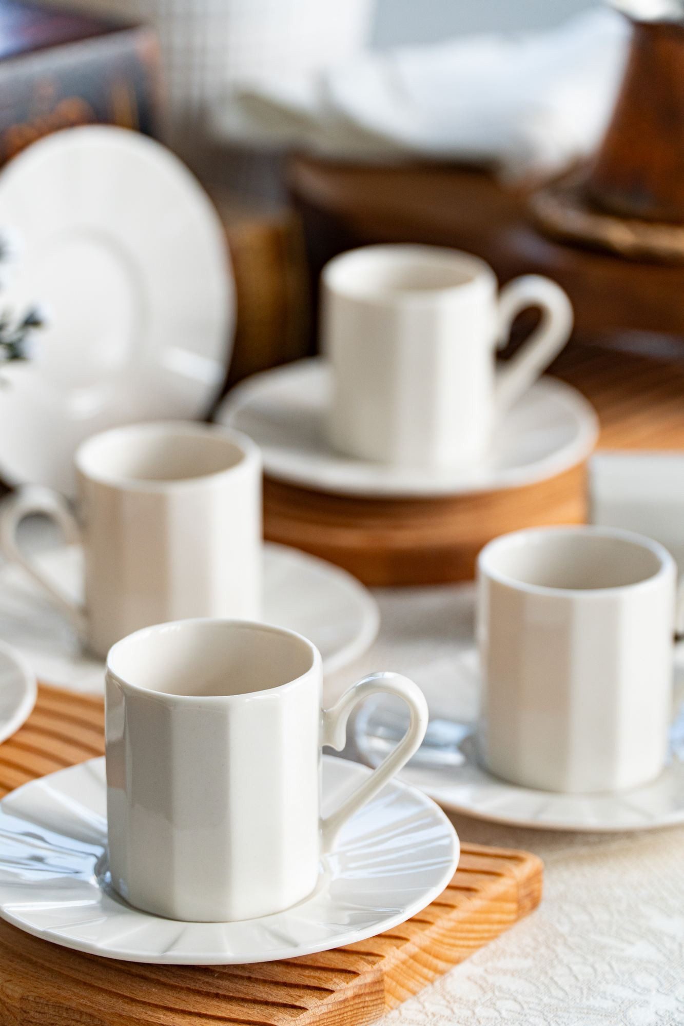 Hermia Concept Espressotasse Becher, 12-tlg., Porzellan, 12-teiliges Set