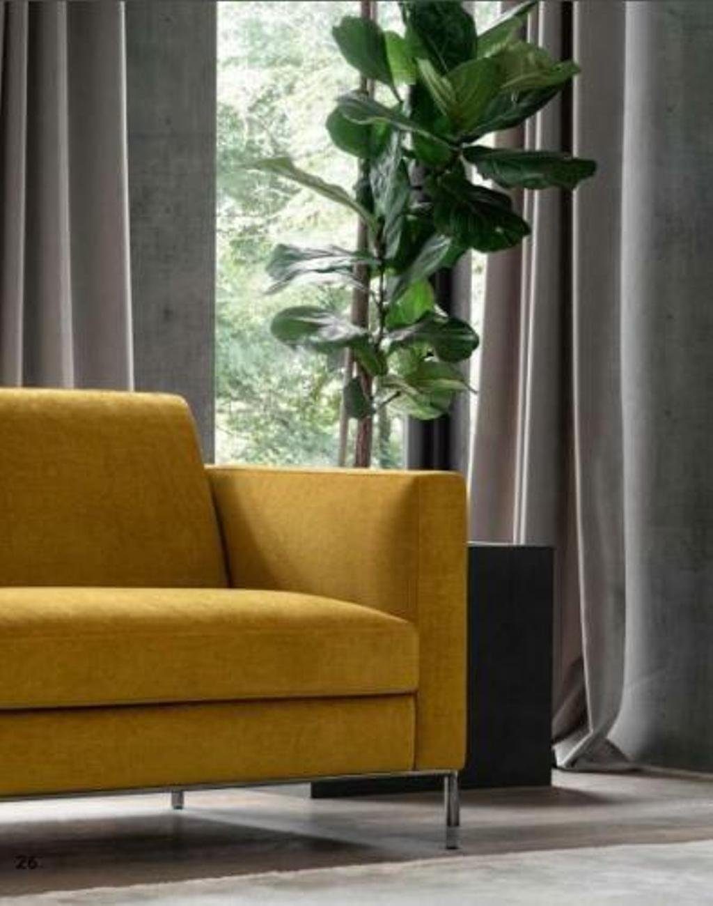 JVmoebel Polster 3tlg. 3+3 Garnitur Sitzer Wohnzimmer-Set, Sitz Garnituren Designer + Sofa Couch Hocker