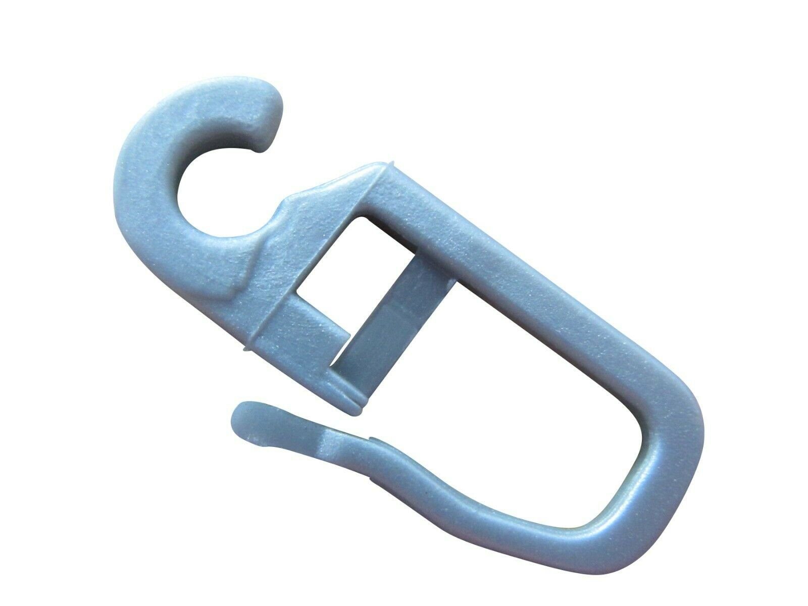 rewagi Gardinenhaken Faltenlegehaken, Überklipshaken, Gardinenhaken, Gardinenstangen, Vorhänge, Gardinen, Flächenvorhänge, Seitenschals, (50-St., Öse Ø 4mm chrom - matt), Verkaufseinheit: 25, 50, 100 Stück