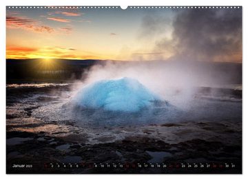 CALVENDO Wandkalender Island - Natur im Fokus (Premium, hochwertiger DIN A2 Wandkalender 2023, Kunstdruck in Hochglanz)