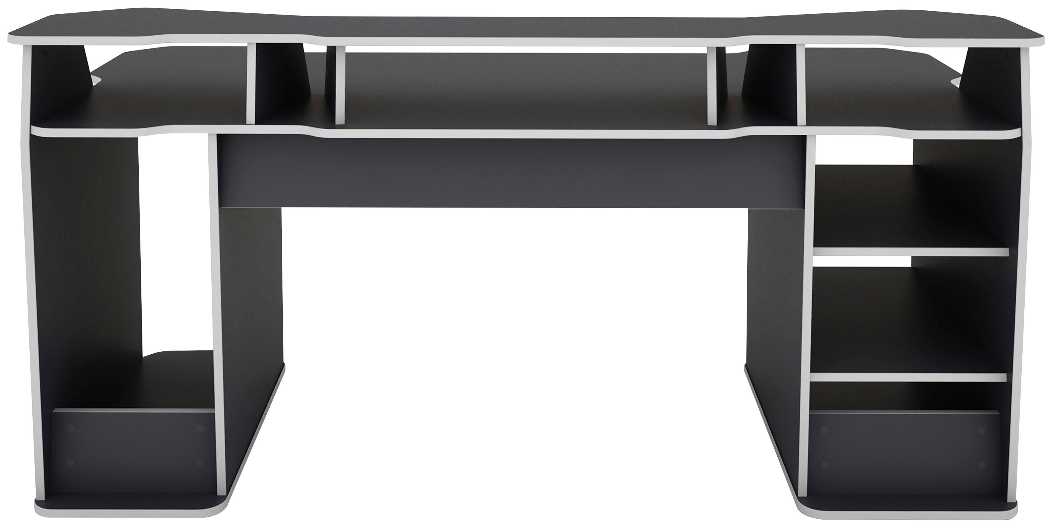 byLIVING Gamingtisch MATRIX, 180 cm mit Platz für 3 Bildschirme, gratis Aufkleberset