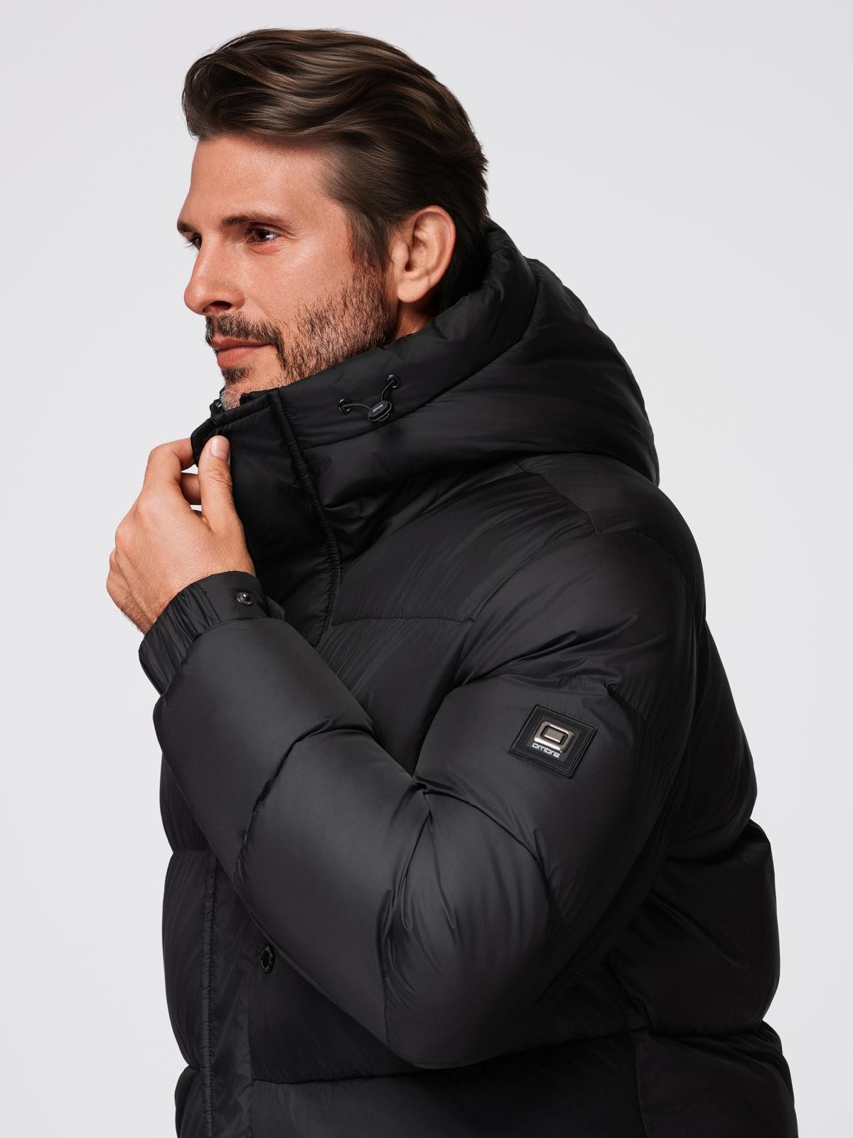 OMBRE Winterjacke Gesteppte Herrenjacke mit hoch schließendem Kapuzenkragen – Bild 3 von 5