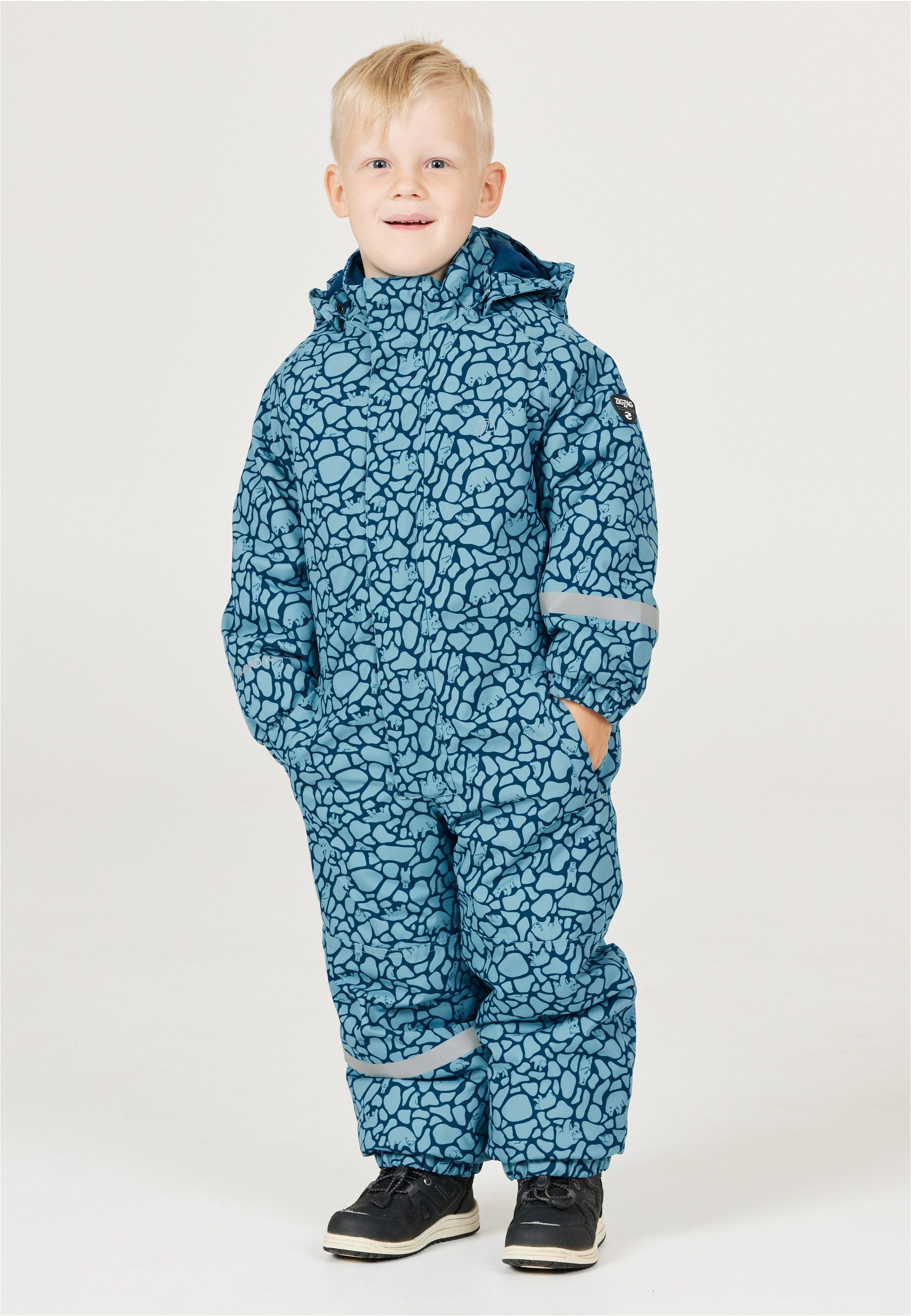 ZIGZAG Schneeoverall Tower mit wasser- winddichter blau TPU-Membran und