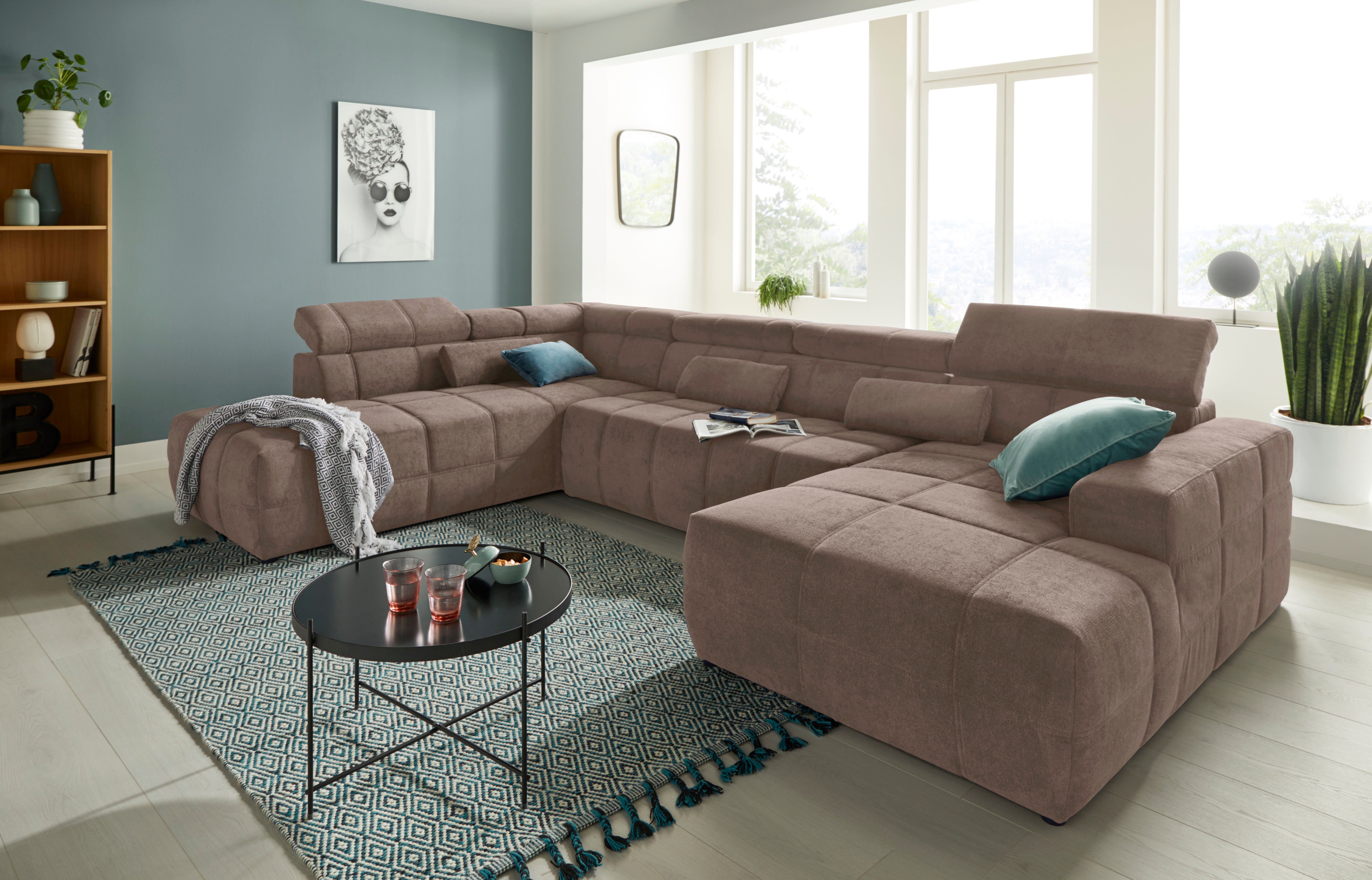 DOMO collection Wohnlandschaft "Modica U-Form", XXL, in moderner Optik mit, günstig online kaufen