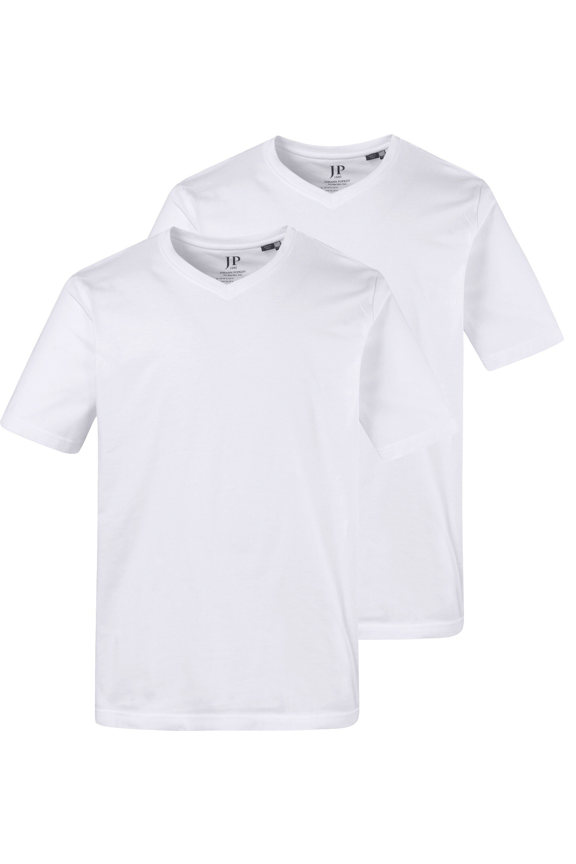 T-Shirt T-Shirts Basic 2er-Pack V-Ausschnitt Halbarm