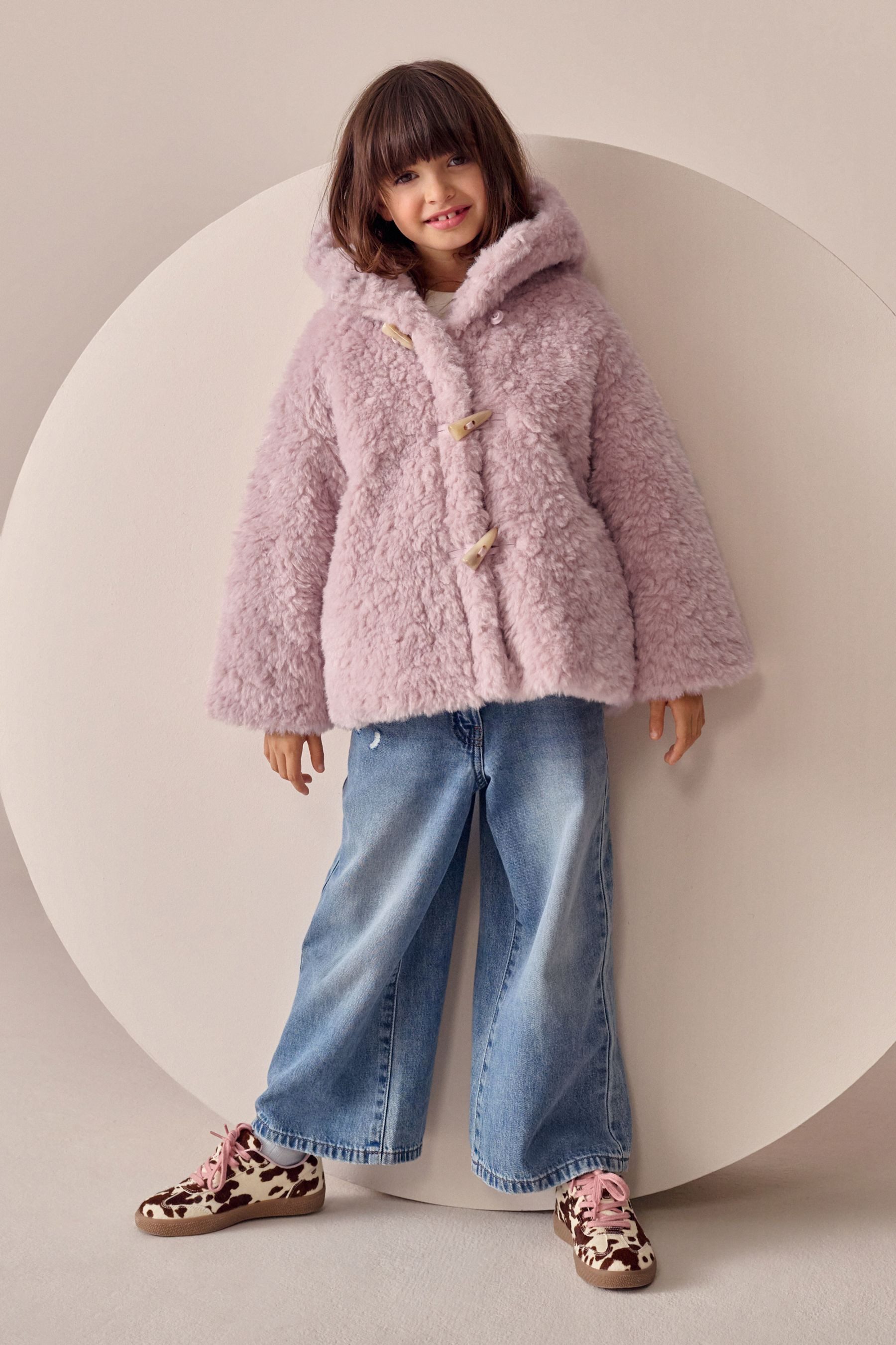 Next Dufflecoat Dufflecoat-Mantel ausTeddyfell (1-tlg)