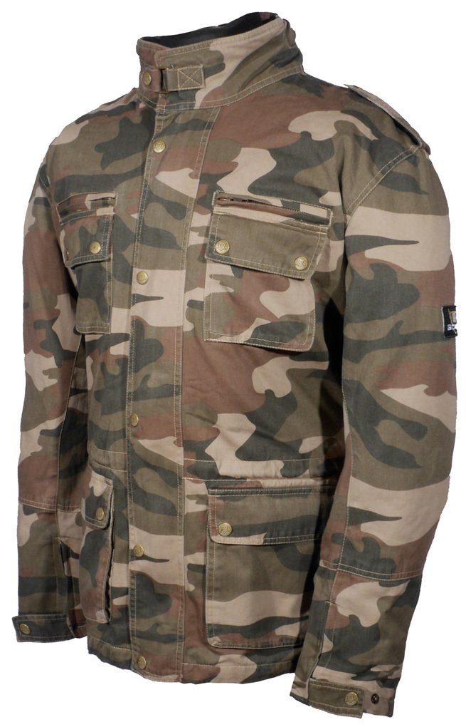 Bores Motorradjacke B-69 Military Camo Motorrad Textiljacke