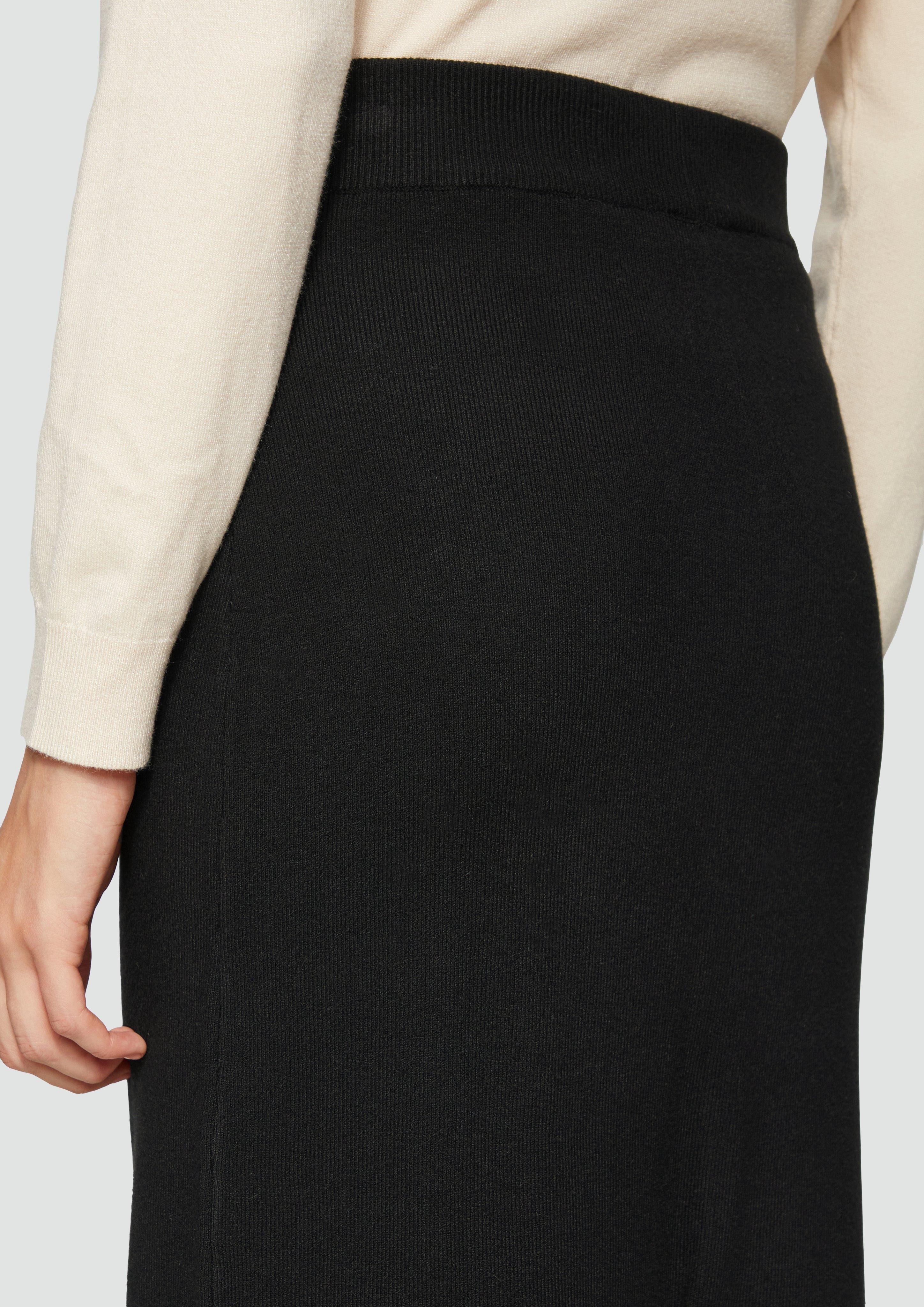 s.Oliver Minirock Elastischer Midi-Strickrock im Slim günstig online kaufen
