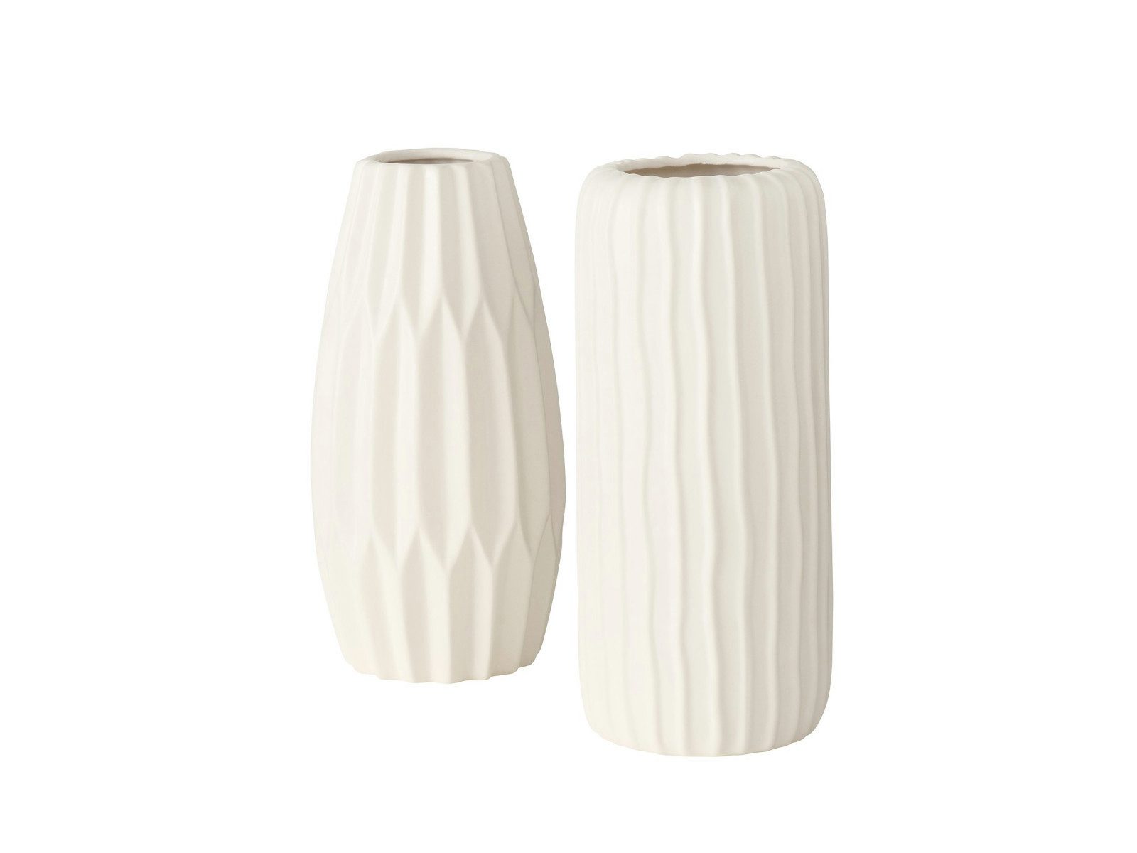 BOLTZE Dekovase Aquarel Vase weiß 26 cm sortiert (1Stück) (Vasen)