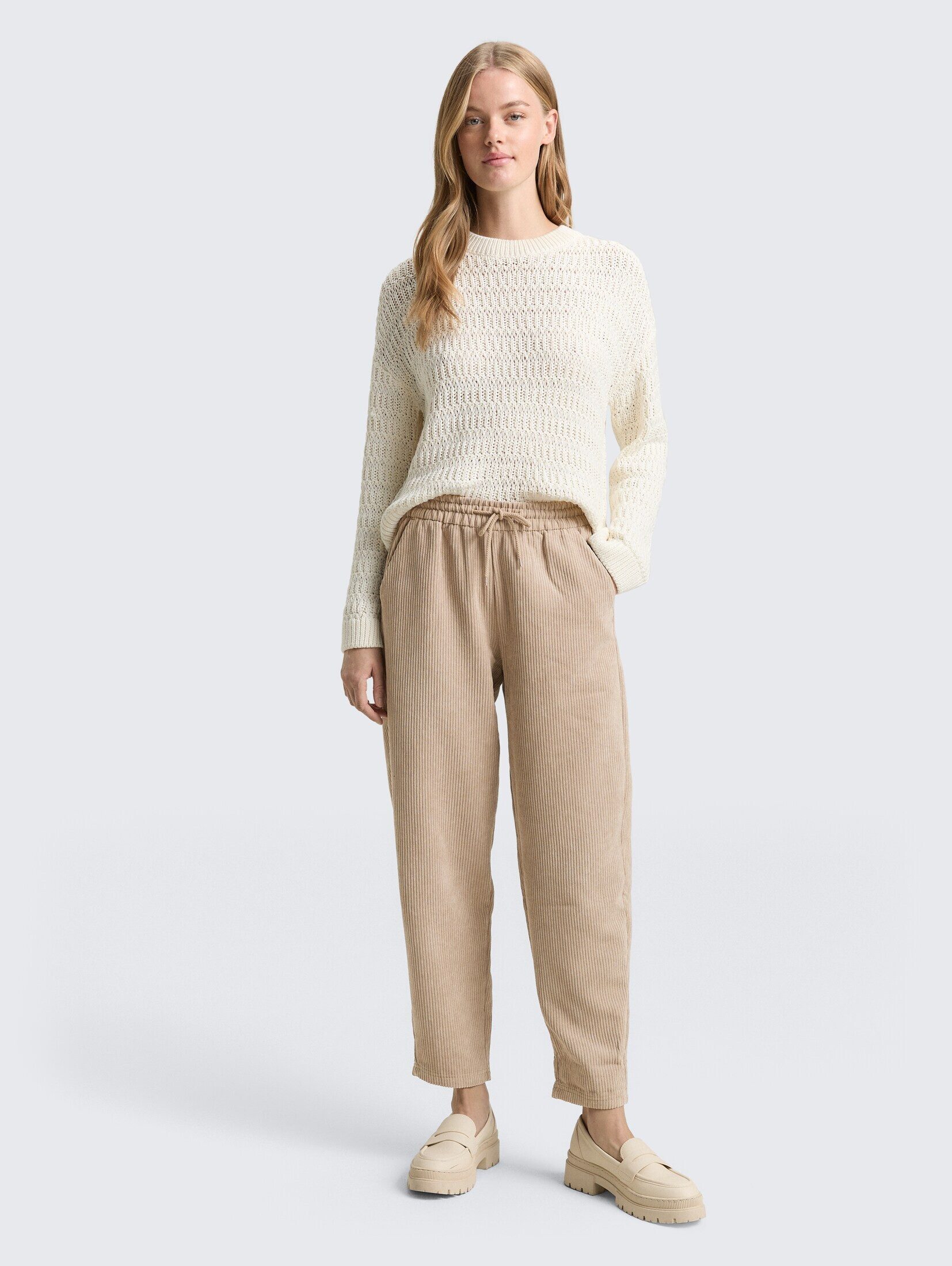 TOM TAILOR Denim 7/8-Hose Hosen & Chino Cordhose mit Kordelzug günstig online kaufen