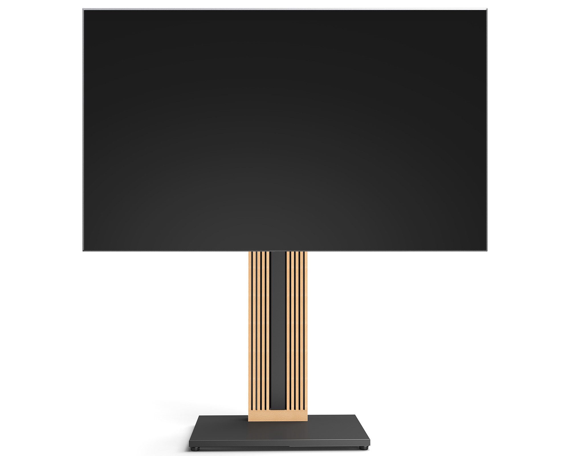 FITUEYES TV-Ständer aus Holz, mit höhenverstellbarer Ablage, ±30° schwenkbar, 32-65 Zoll, (bis 65,00 Zoll, höhenverstellbar, mit Kabelmanagement)