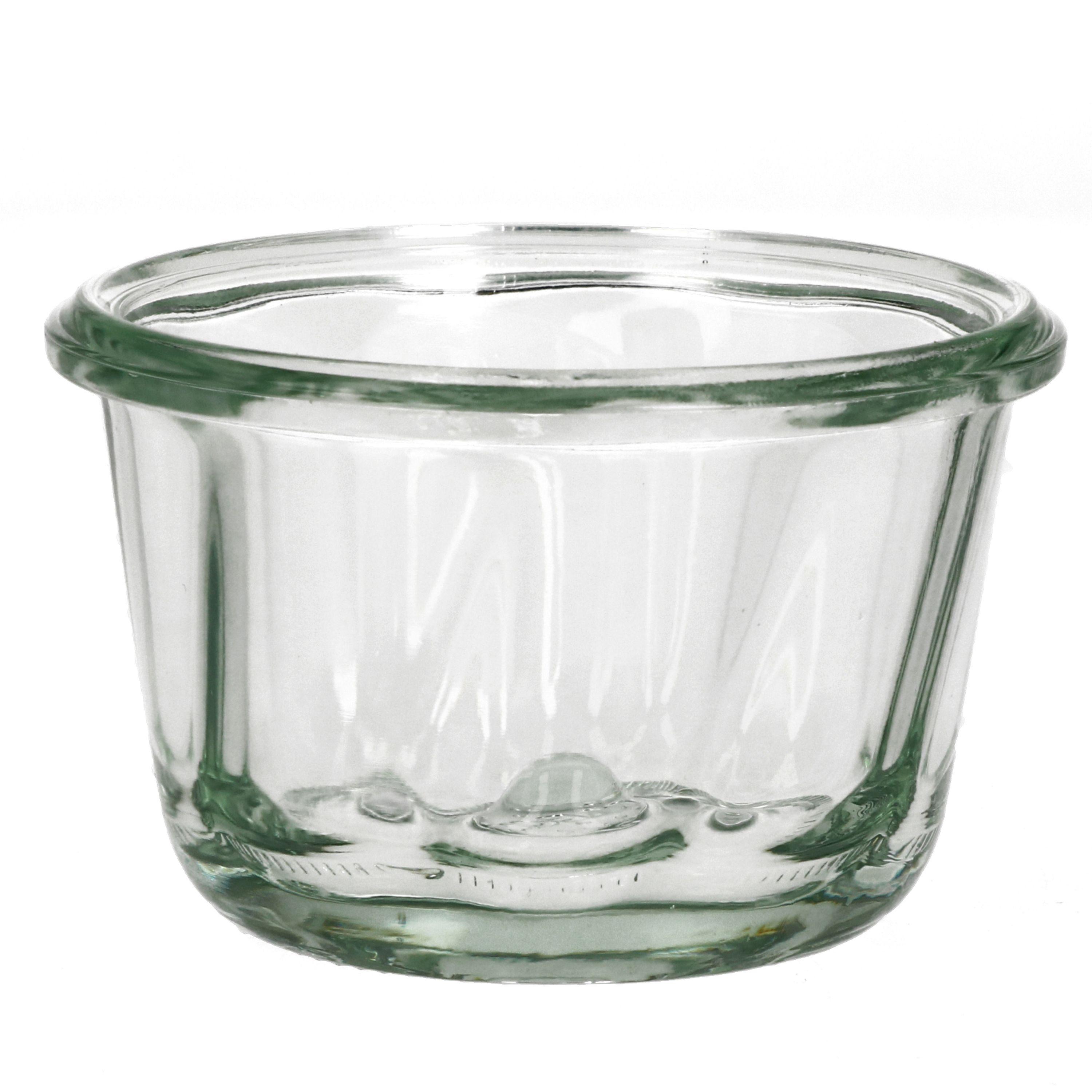 24er Glasdeckel Gugelhupfglas + Weck Klammer MamboCat Set 165 ml Einmachglas Einkochringe