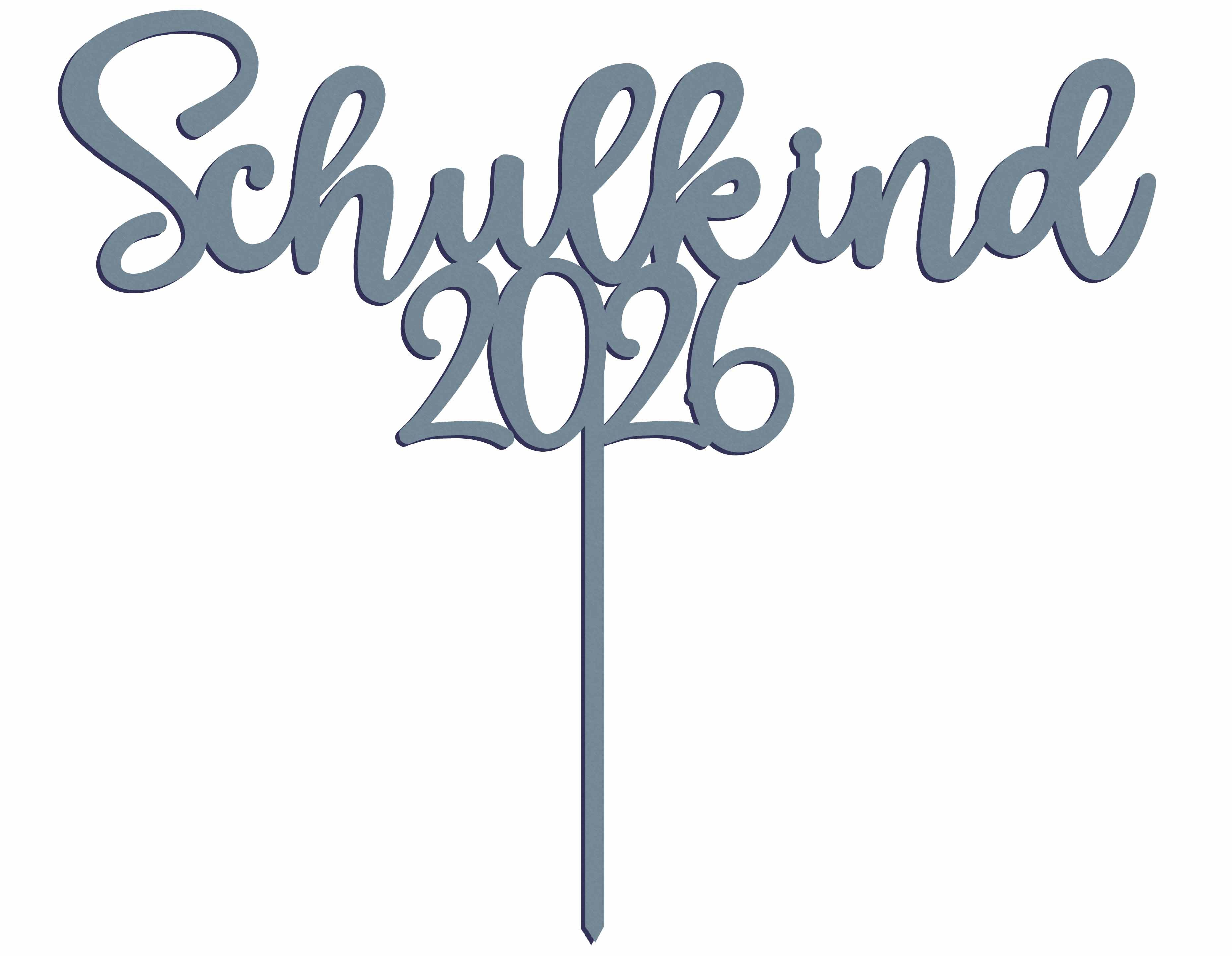 Elfenstall Tortenstecker Kuchentopper für den Schulanfang aus Acryl Schulkind 2026