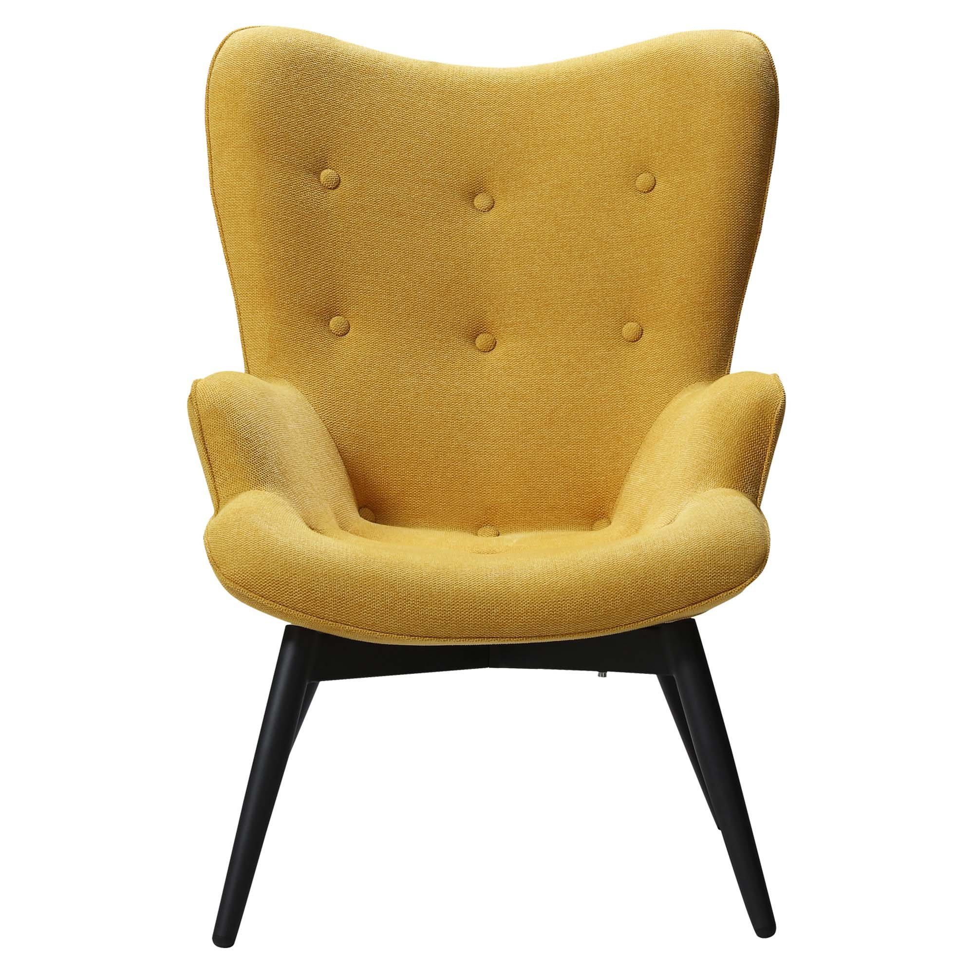 skandinavischen Sessel HELSINKI (1-St), im gelb Design Relax-Sessel Living GMD