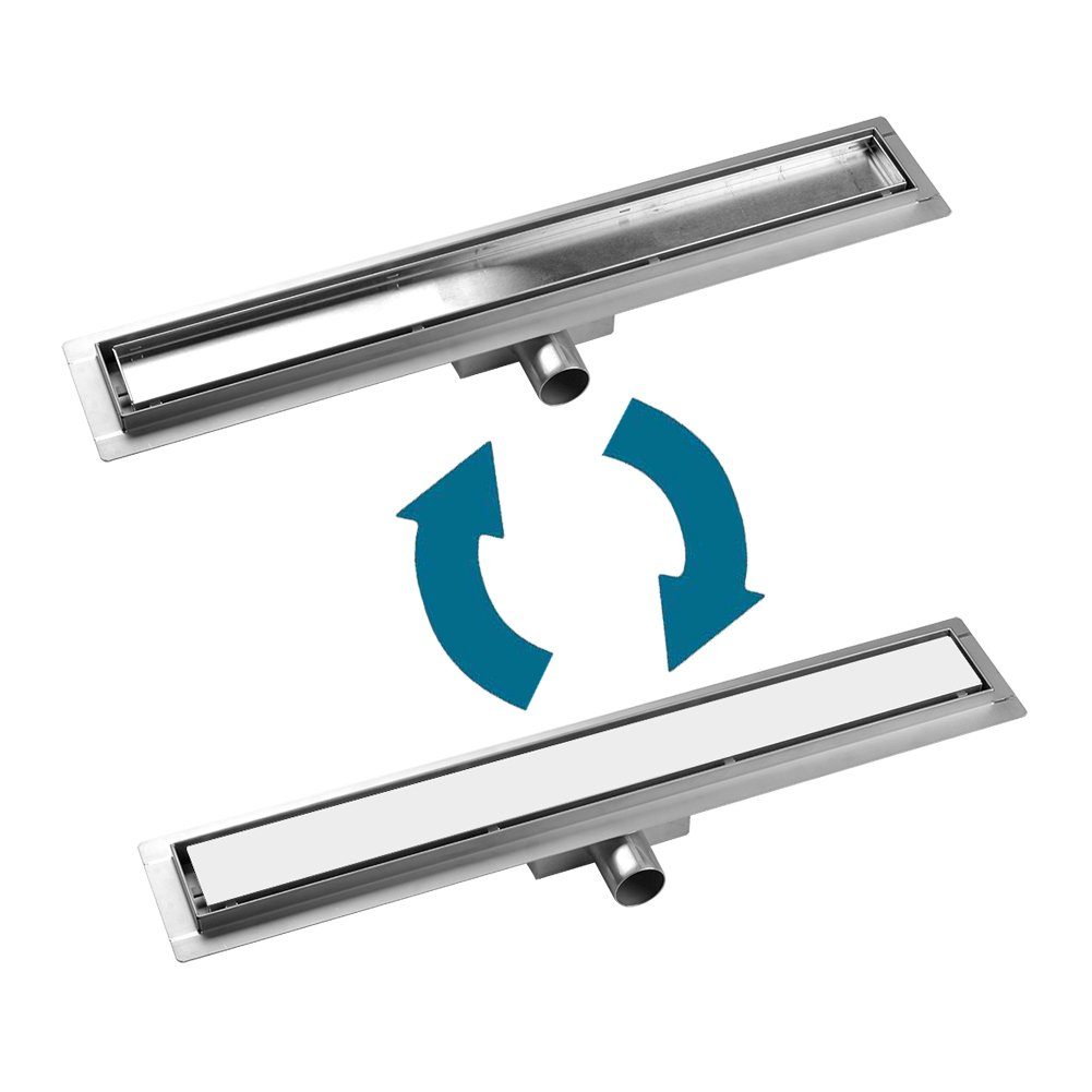 euroharry Duschrinne Duschrinne Edelstahl Bodenablauf Duschablauf Flach Slim Befliesbar