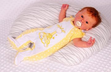 La Bortini Strampler Baby Strampler für Neugeborene 44 50 56 62 68 aus 100% Baumwolle, mit praktischer Druckknopfleiste im Schritt