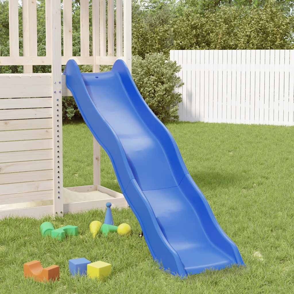 vidaXL Spielturm Kinderrutsche Blau 169x38,5 cm Polypropylen