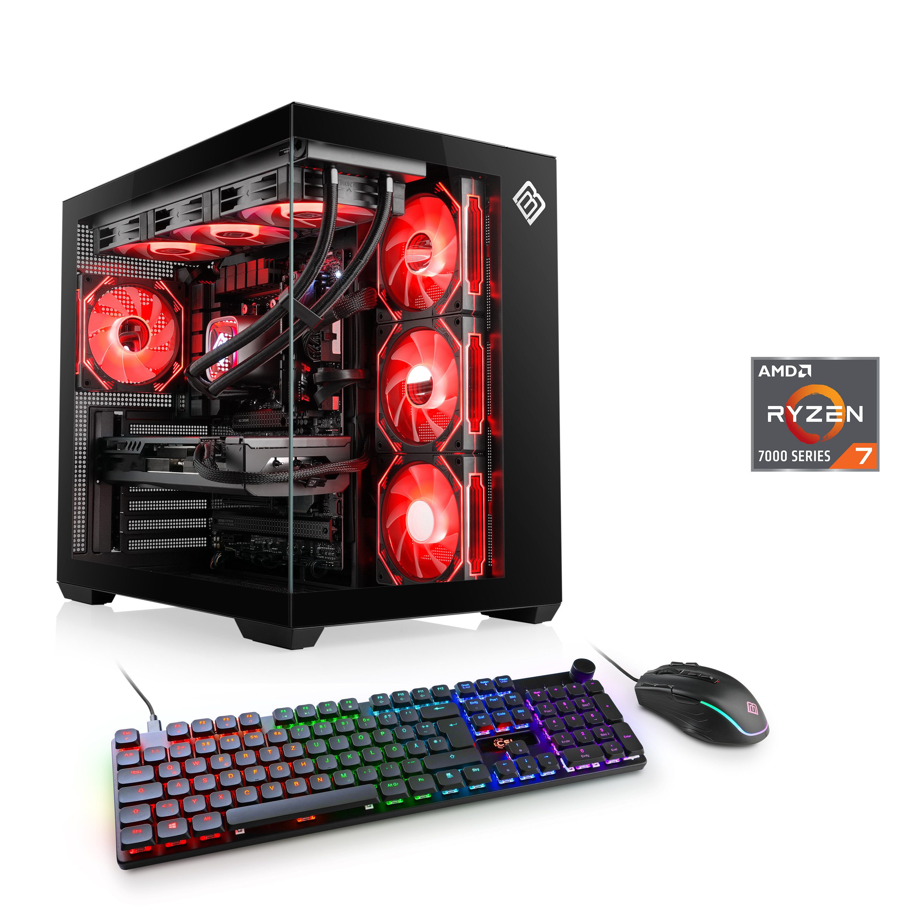 CSL Sprint V28991 Gaming-PC (AMD Ryzen 7 Ryzen 7, GeForce RTX 5070, 32 GB RAM, 1000 GB SSD, Wasserkühlung)