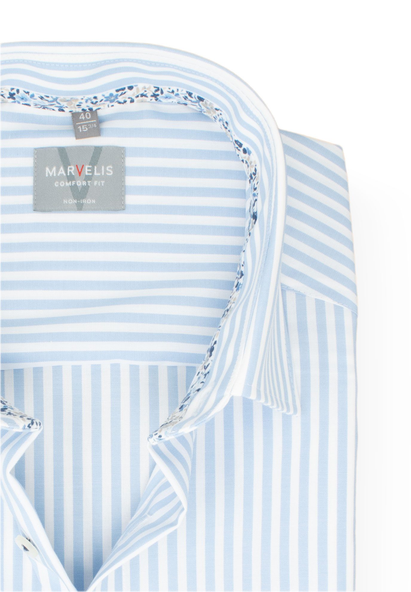 MARVELIS Kurzarmhemd Comfort Fit bequeme Schnittführung günstig online kaufen