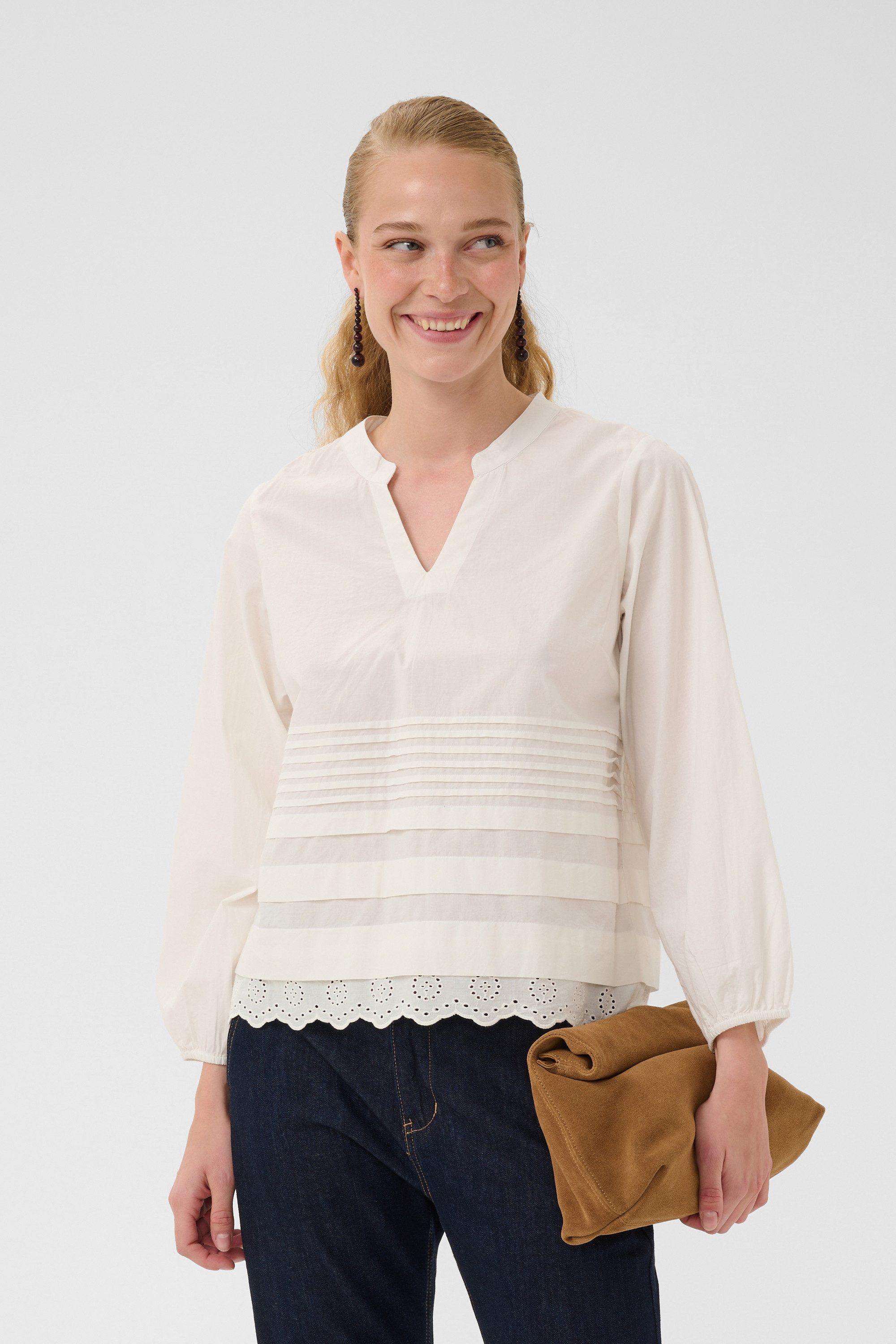 Culture Langarmbluse Bluse langarm CUodette