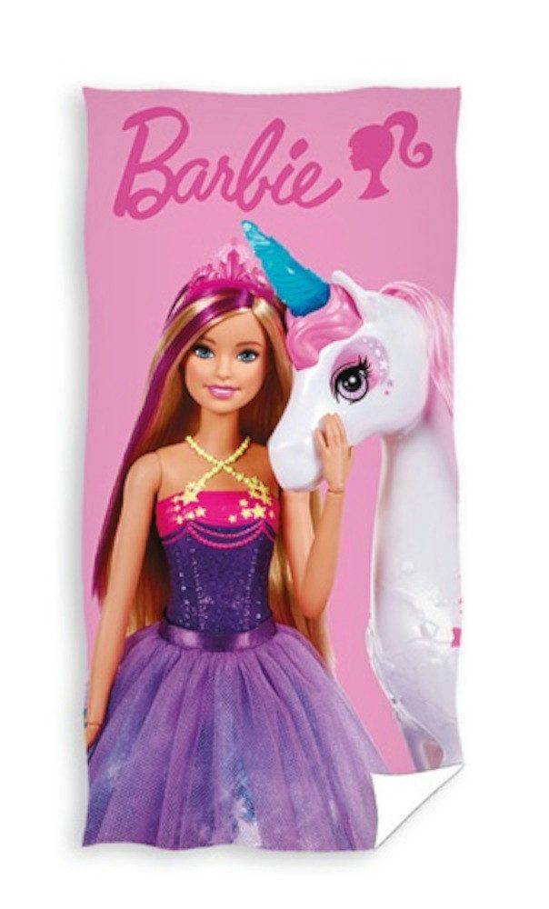 Mattel® Strandtuch Barbie Badetuch Handtuch Strandtuch 70 x 140 cm