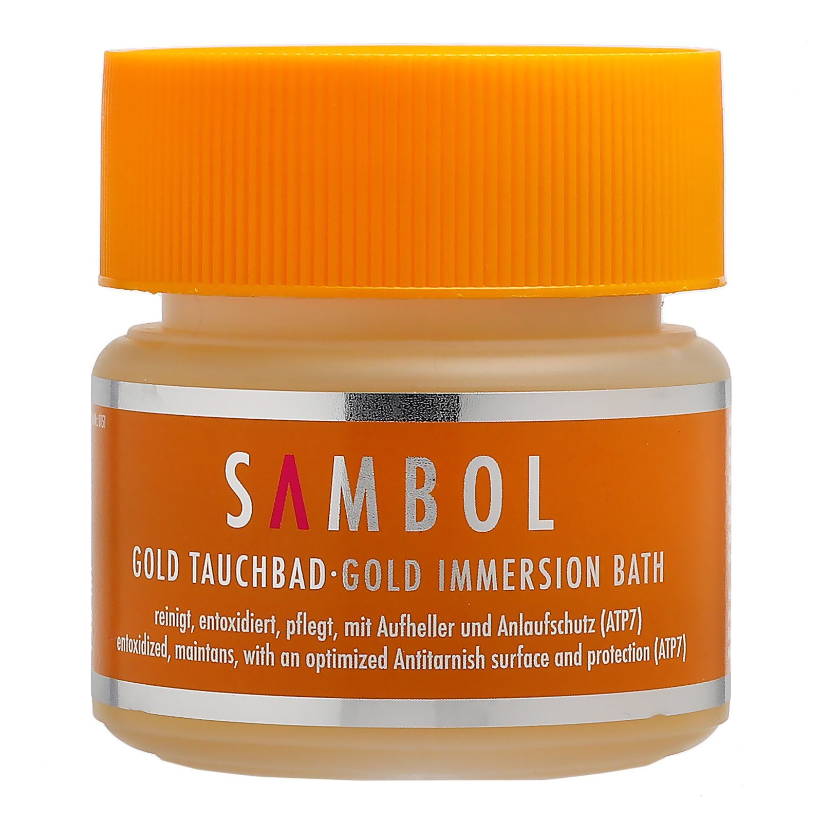 Sambol Goldbad 150 ml Solo und Goldbad 150ml mit 20x22 cm Poliertuch Schmuckreiniger